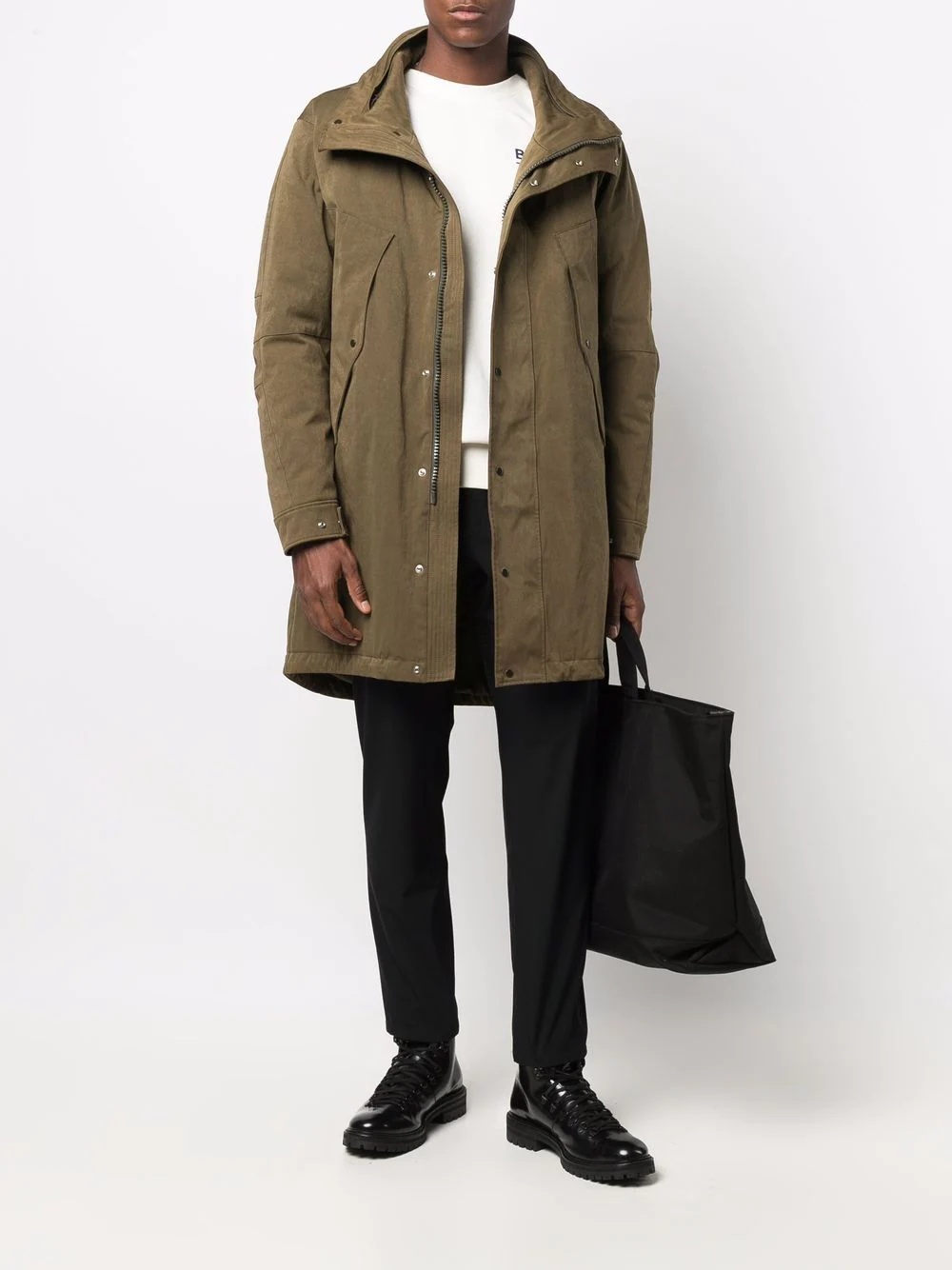 hooded down coat - 2