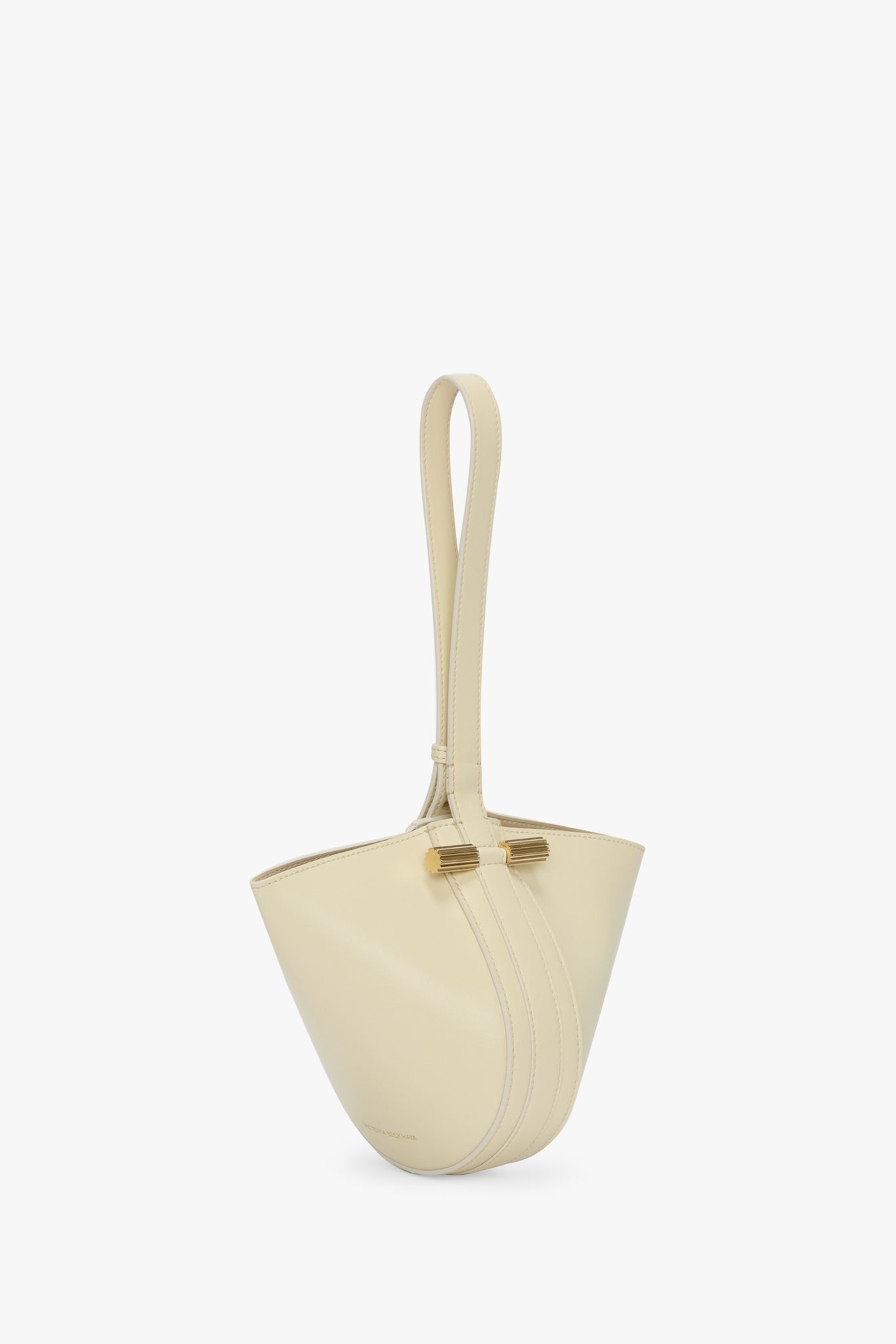 Mini Dia Pouch In Ivory Smooth Leather - 3