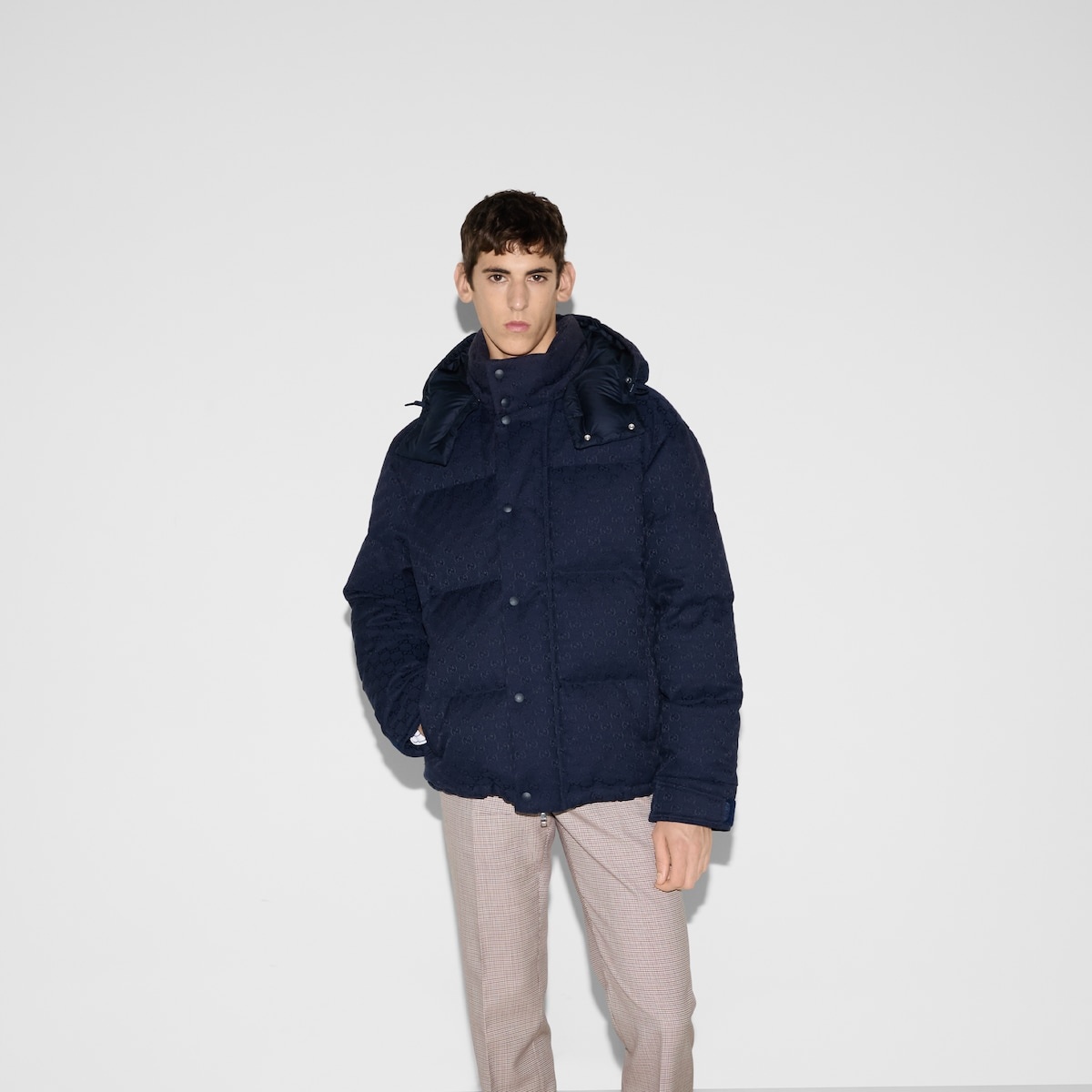 GG canvas down jacket - 3