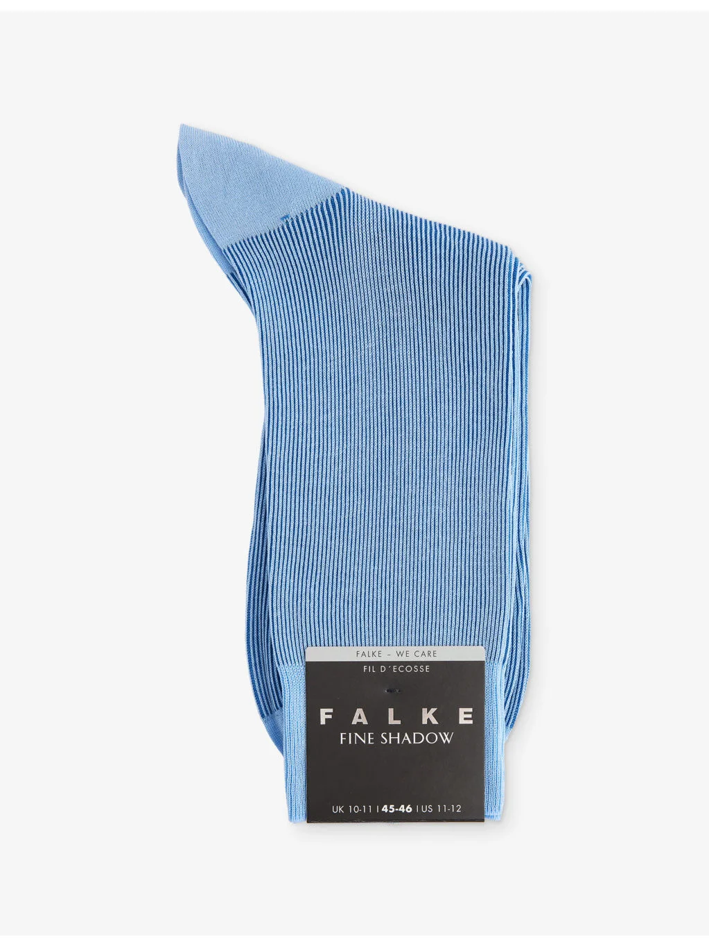 Fine Shadow Cotton-Blend Socks - 1