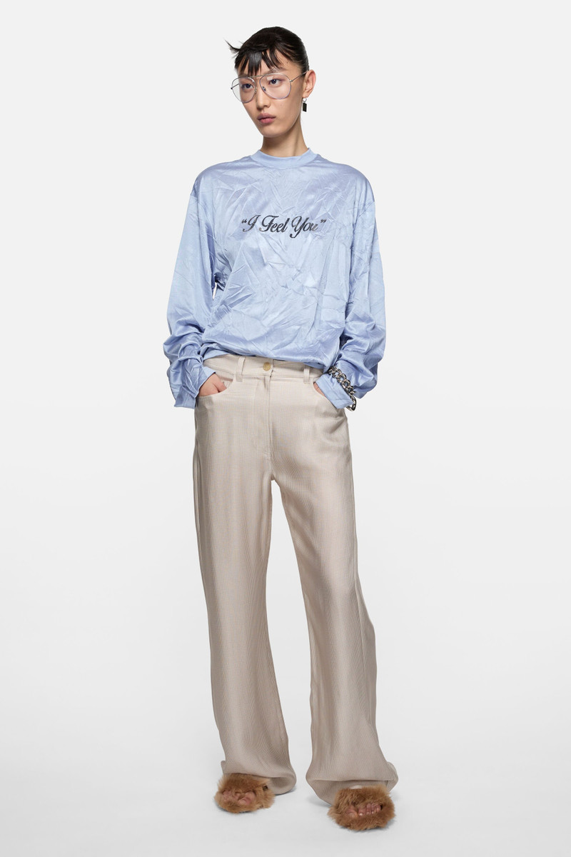 Acne Studios Graphic t-shirt - relaxed - Powder blue outlook