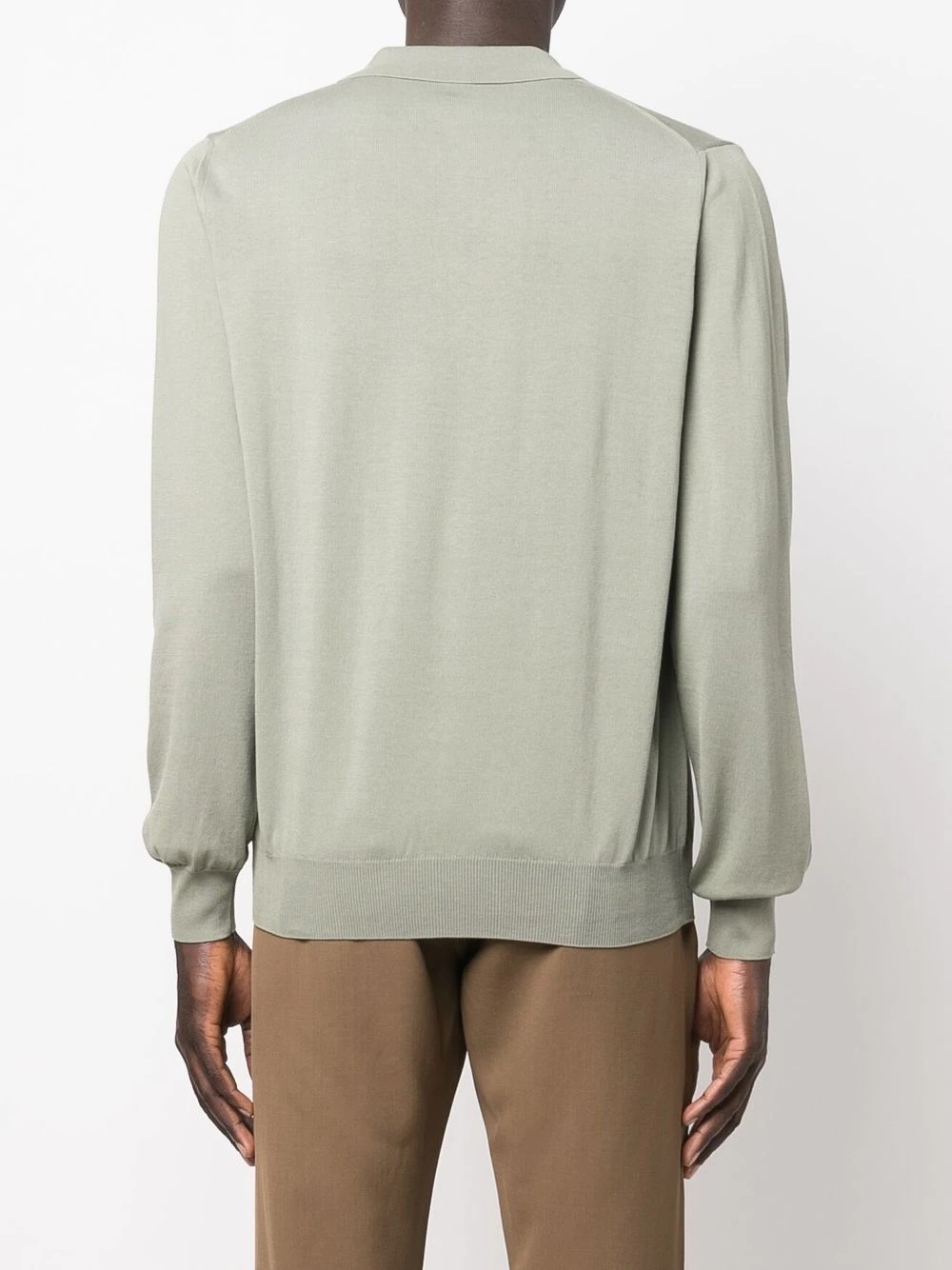 long-sleeve polo jumper - 4