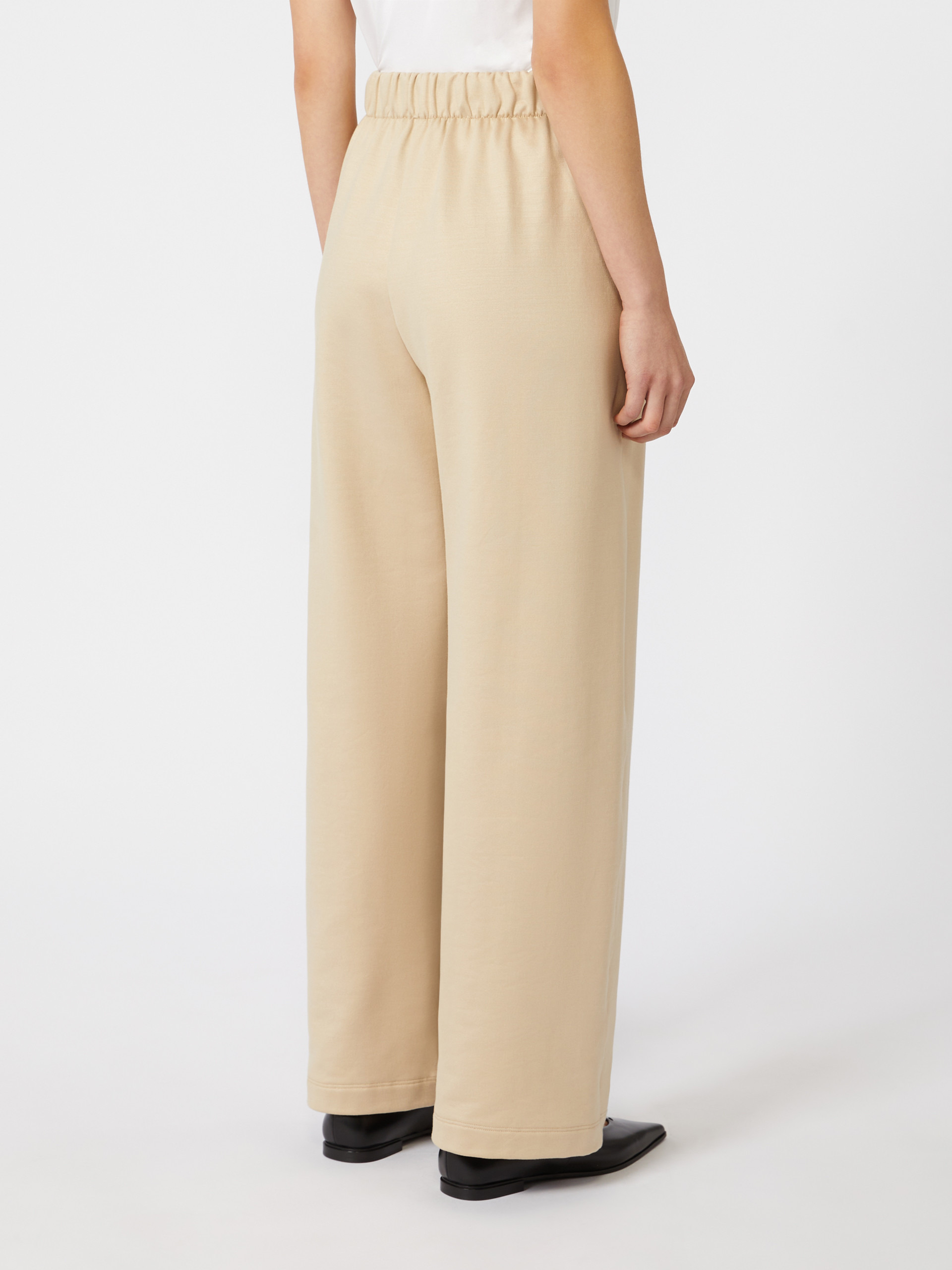 FILOVIA Cotton and silk jersey fleece trousers - 4
