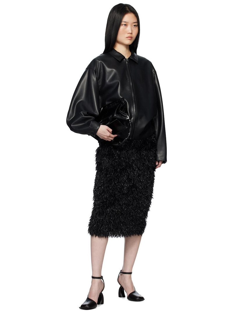 16ARLINGTON Black Eilo Midi Skirt outlook