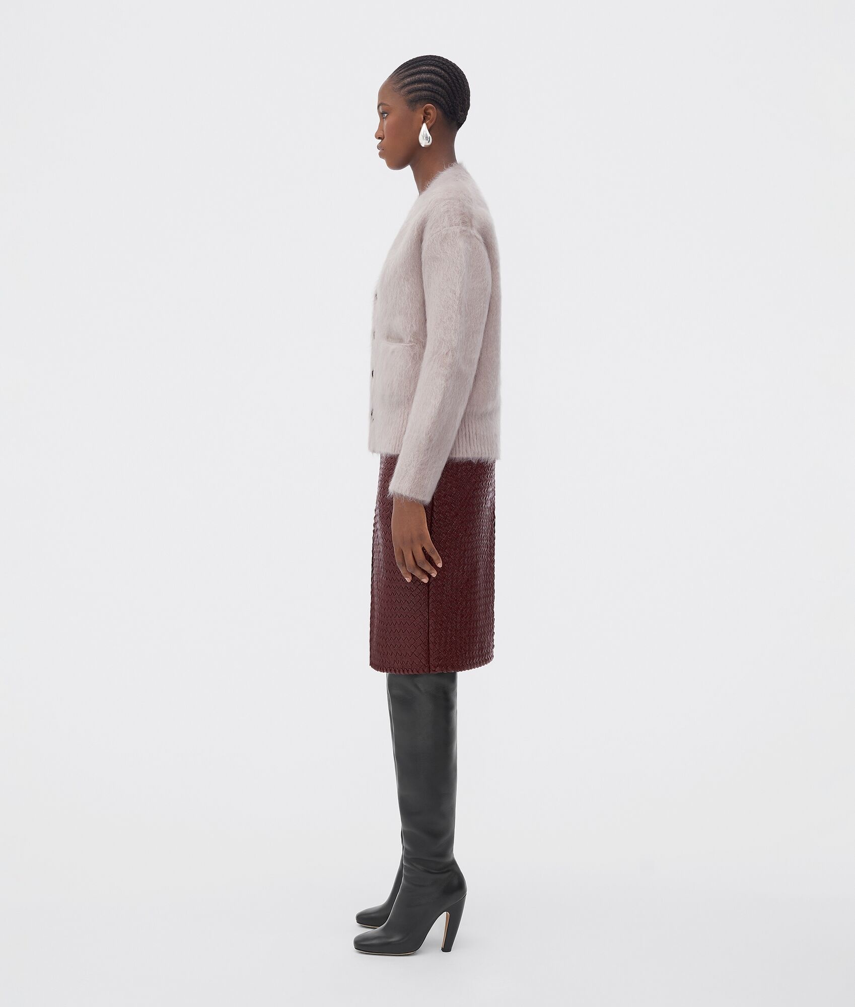 double mohair cardigan - 2