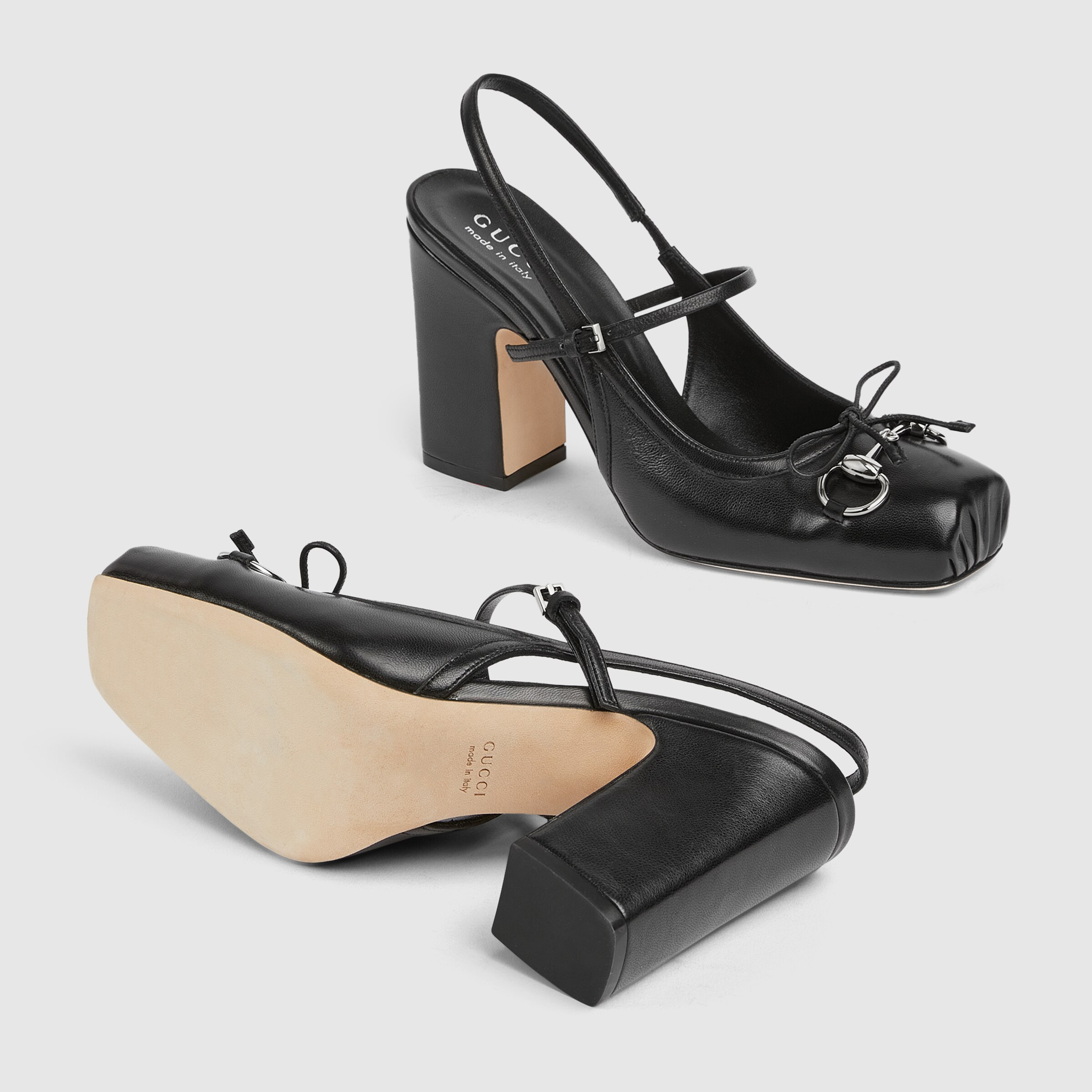 Women's Gucci Horsebit slingback pump - 6