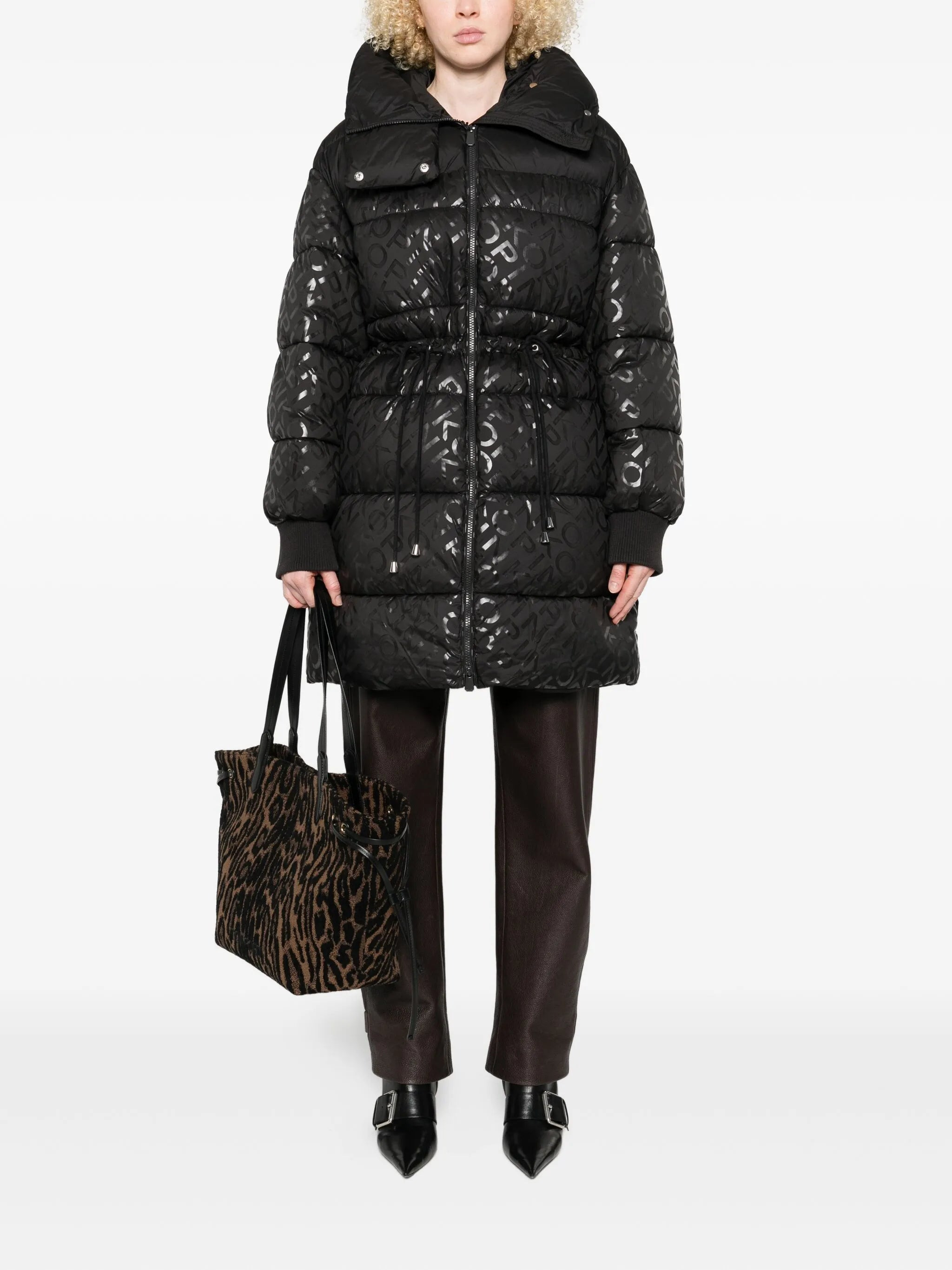 Pinko Logo-print Puffer Coat - 3