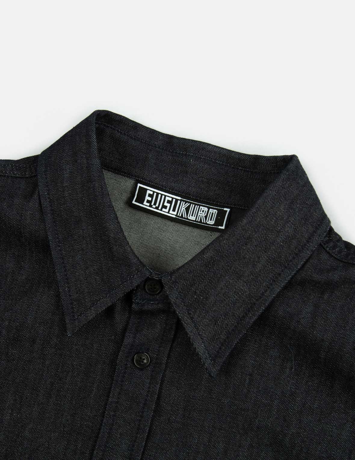 Smoky Hannya Skull Print Denim Shirt - 9