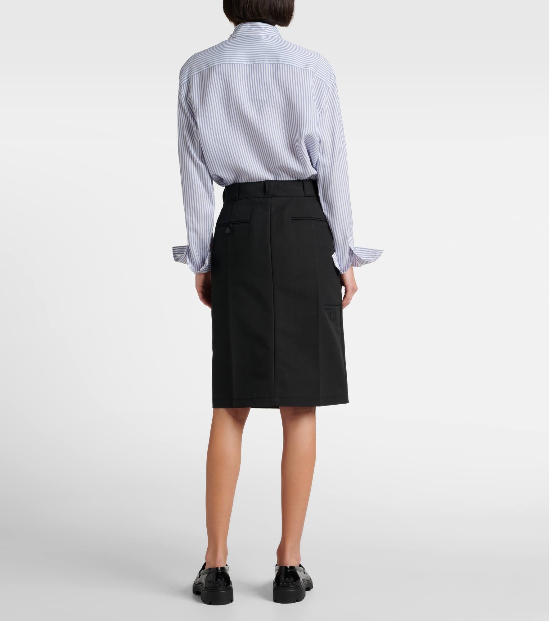 Cotton midi skirt - 3