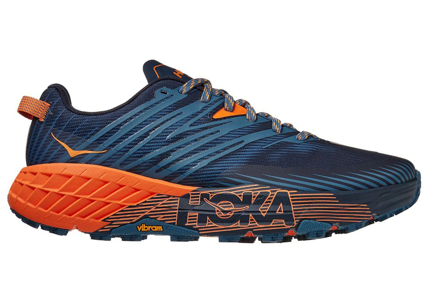 Hoka One One Speedgoat 4 Real Teal Persimmon Orange - 1