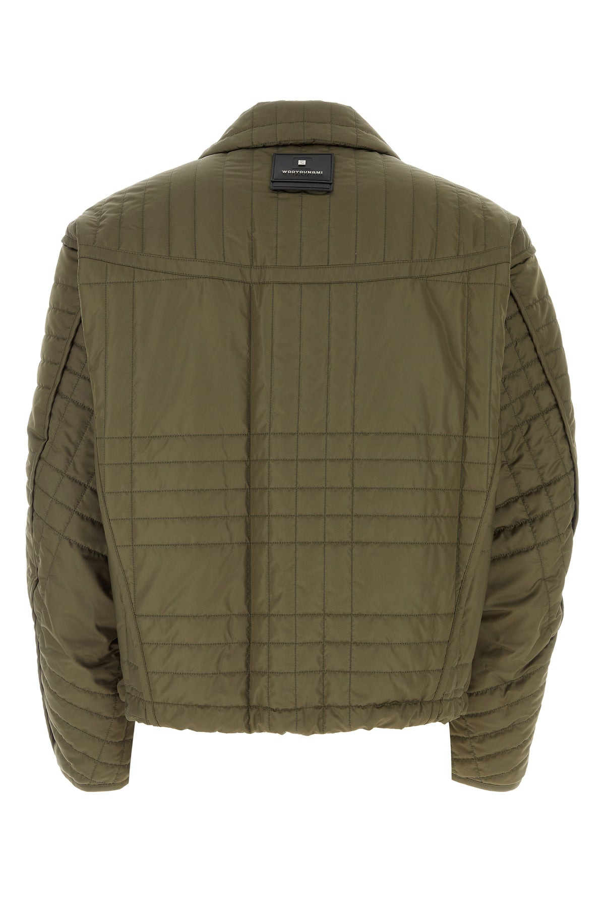 Army green polyester padded jacket - 2