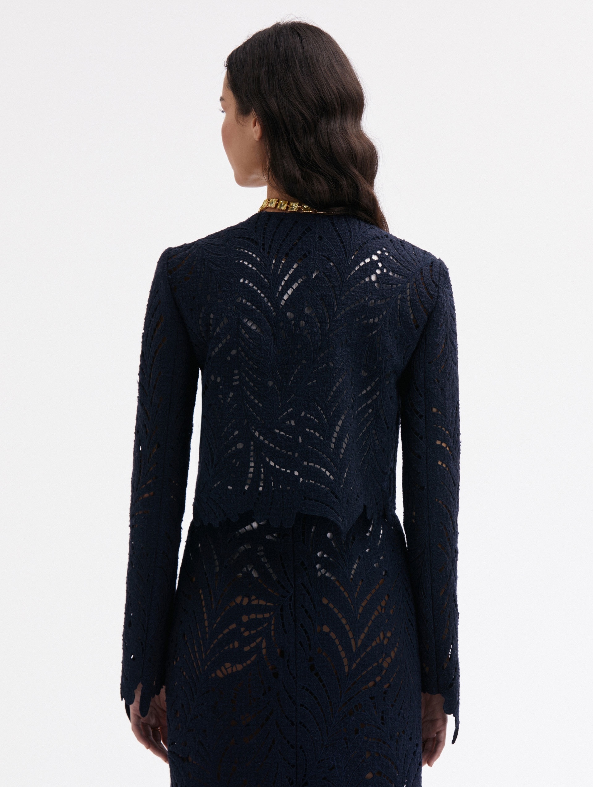 FERN CUTOUT TWEED JACKET - 3