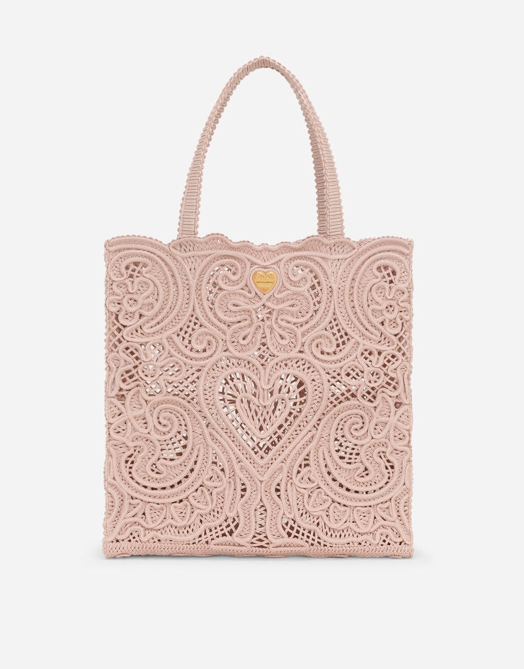 Medium shopper with cordonetto embroidery - 1