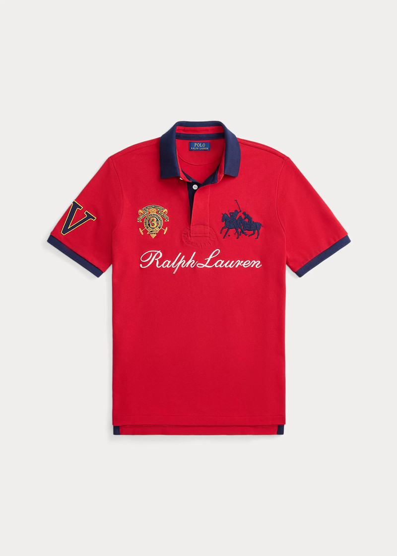 Classic Fit Crest Mesh Polo Shirt 1