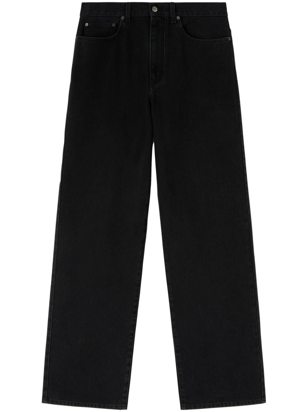 cotton straight-leg jeans - 1