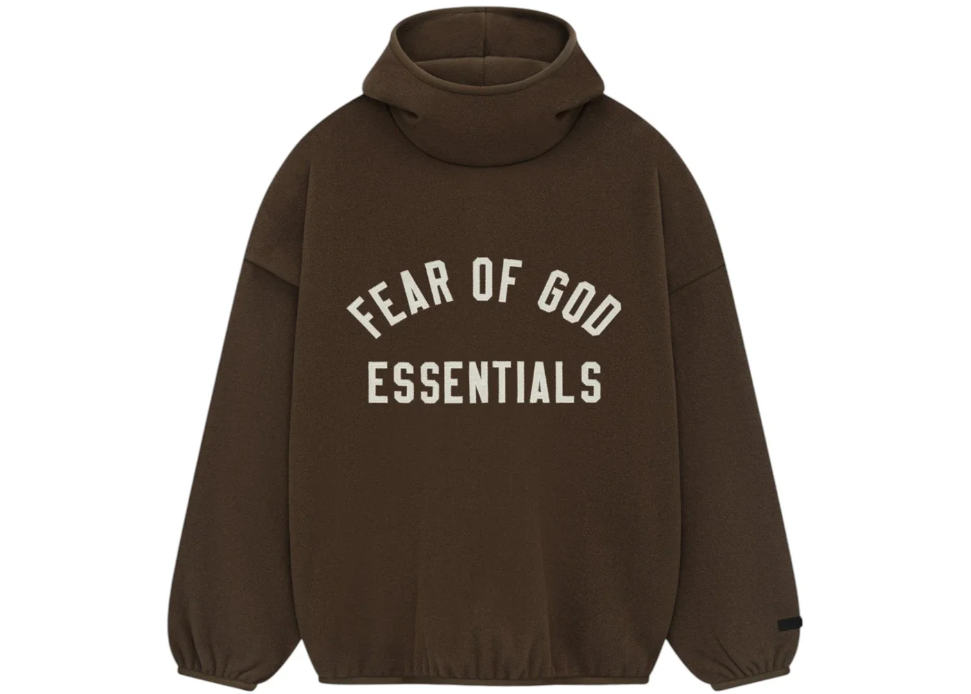 Fear of God Essentials Brushed Hoodie Brown - 1
