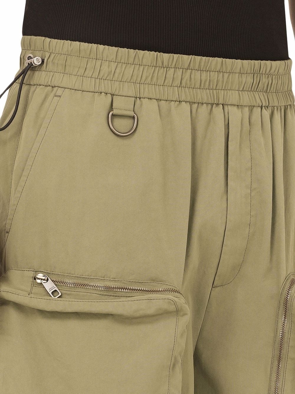 drawstring cargo shorts - 5