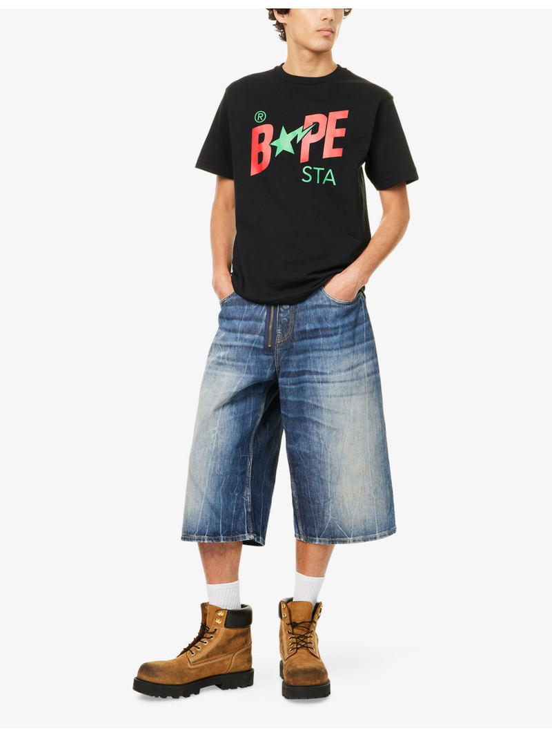 A BATHING APE® Star Graphic-Print Cotton T-Shirt outlook