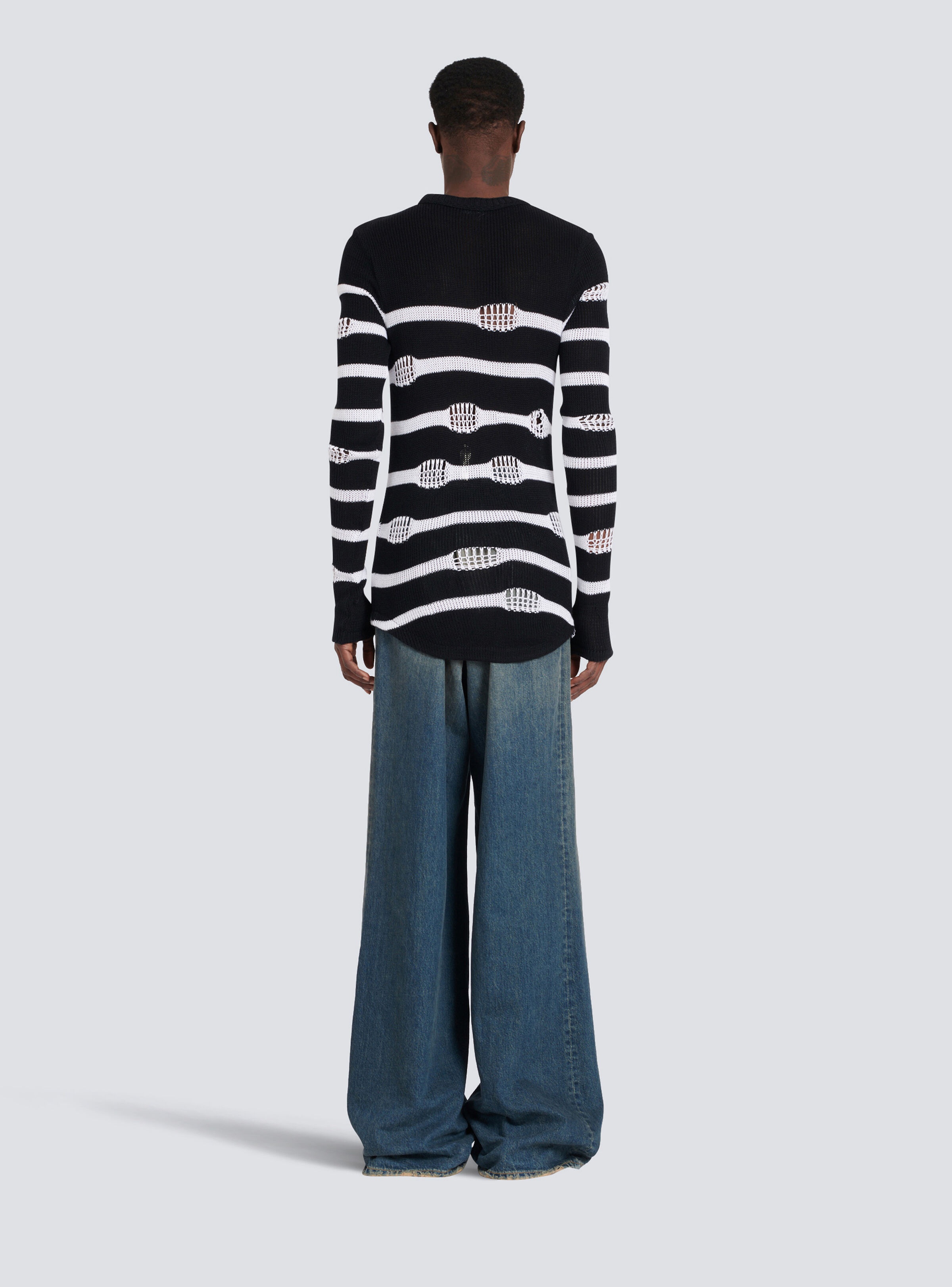 Destroyed striped nautical sweater - 4