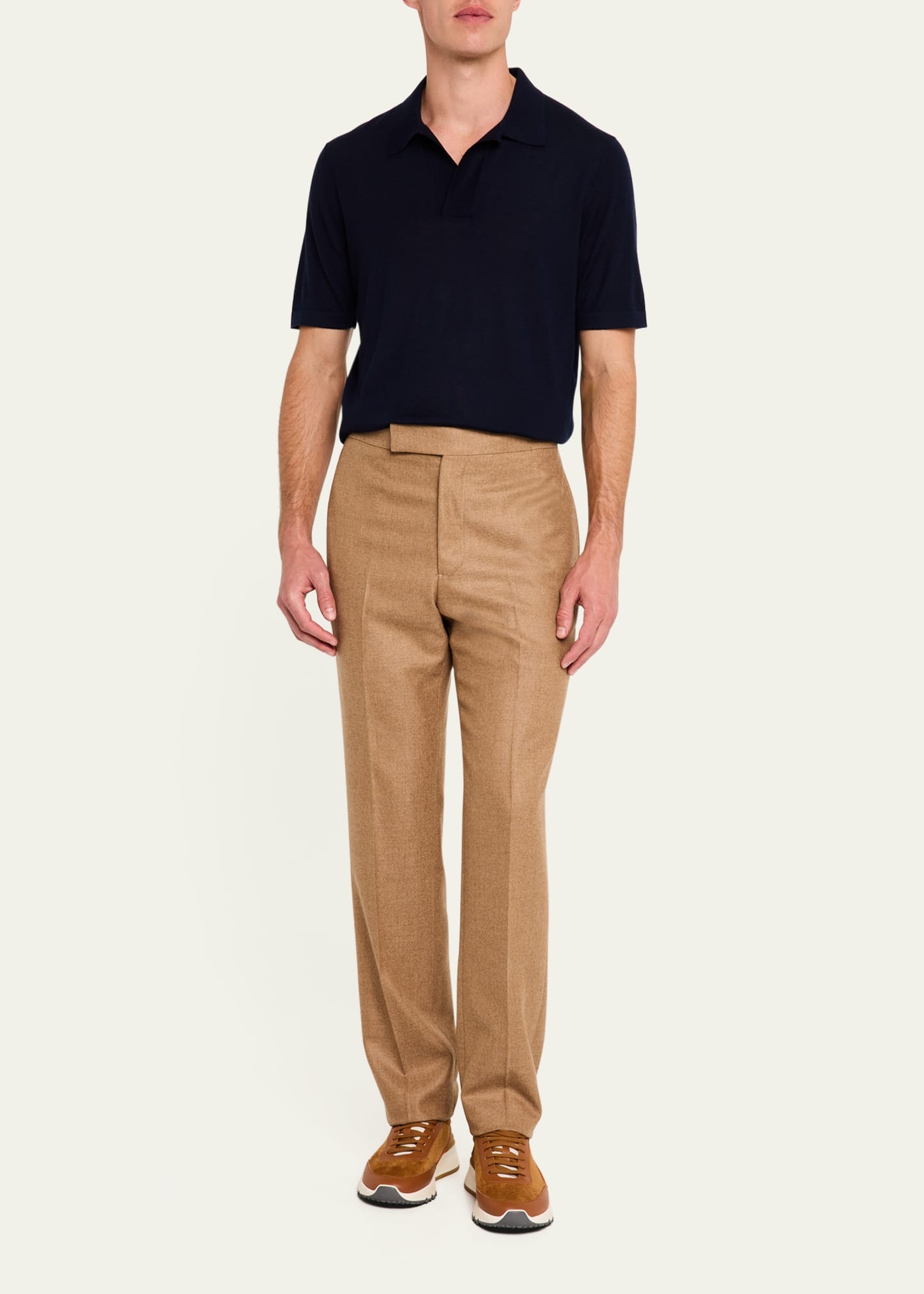 Men's Stendhal Cashmere Knit Polo Shirt - 2