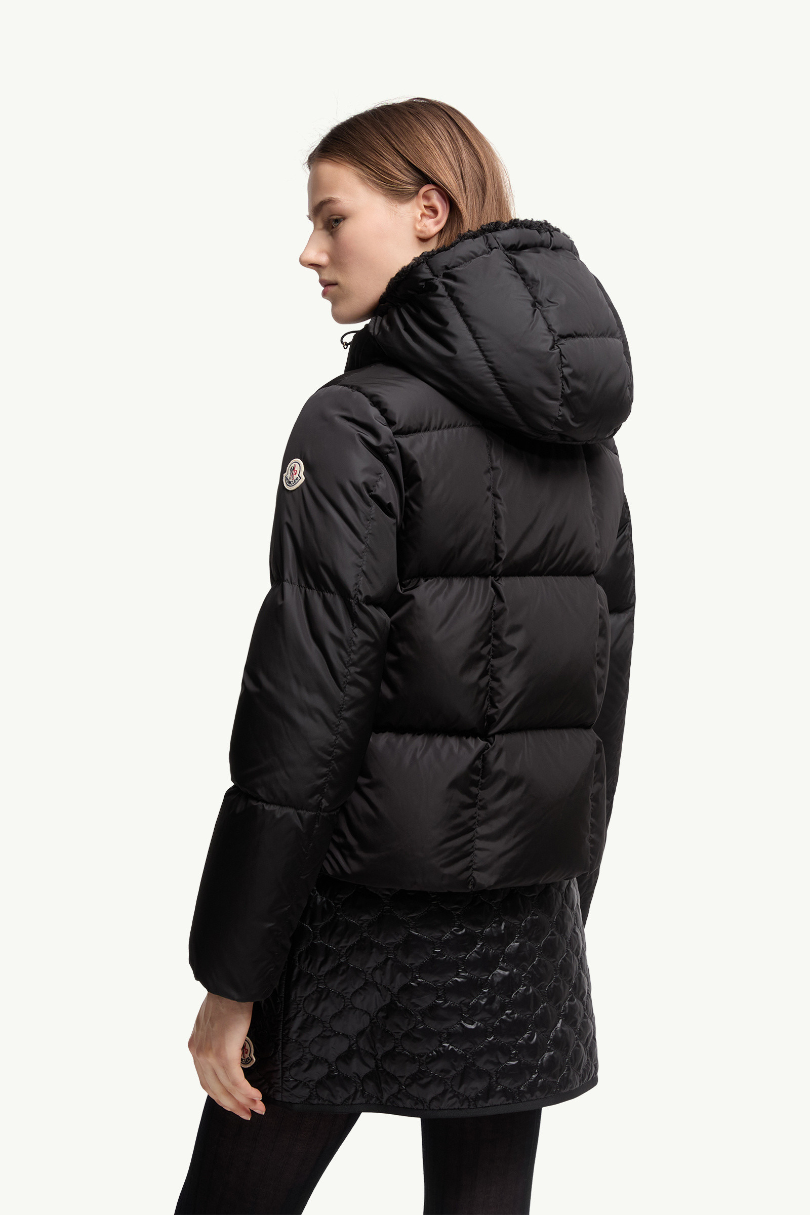 Castelnou Square-Quilted Hooded Short Down Jacket - 5