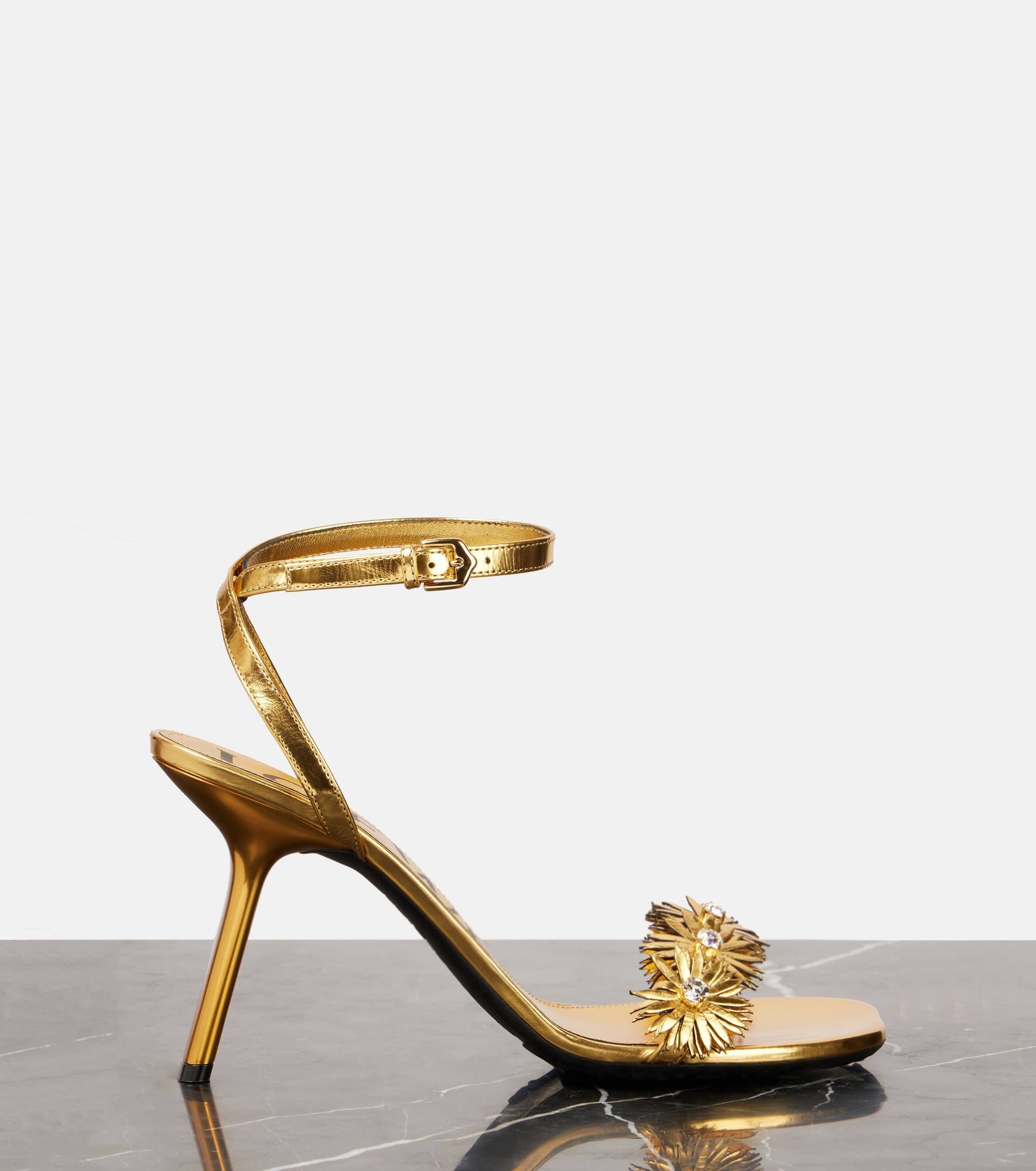 Paula's Ibiza Petal leather sandals - 4