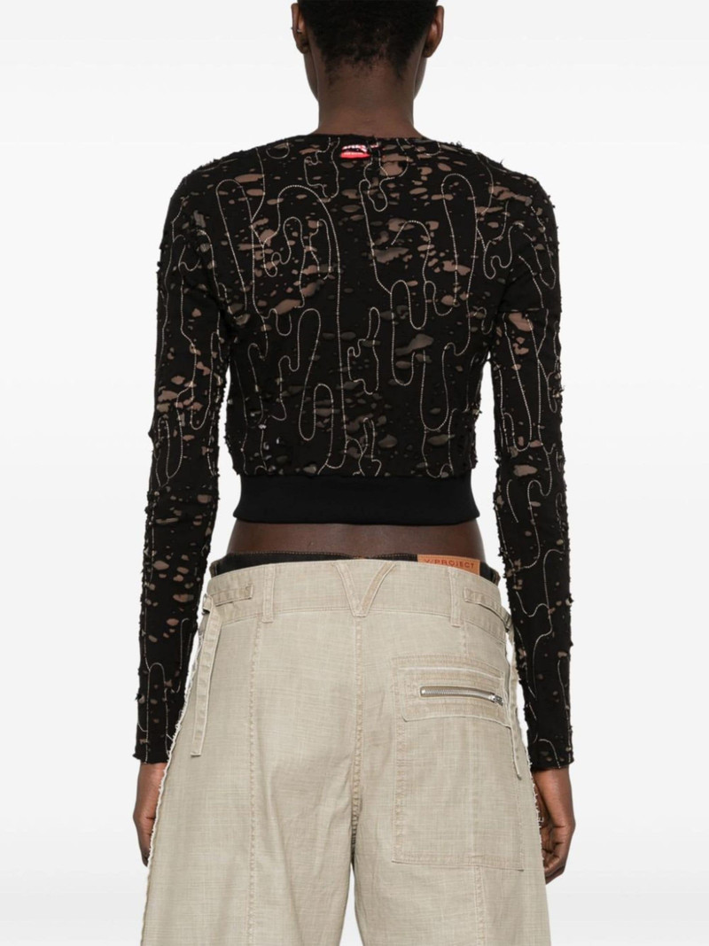 T-Simonne distressed top 4