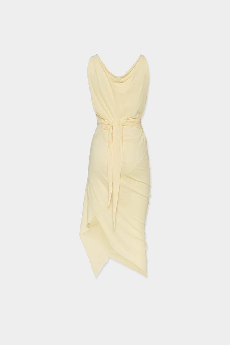 DSQUARED2 ASYMMETRICAL DYED JERSEY DRESS | REVERSIBLE