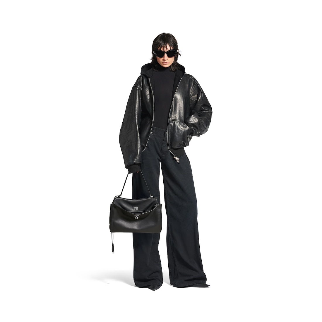 Women's Rodeo Medium Handbag in Black - 7