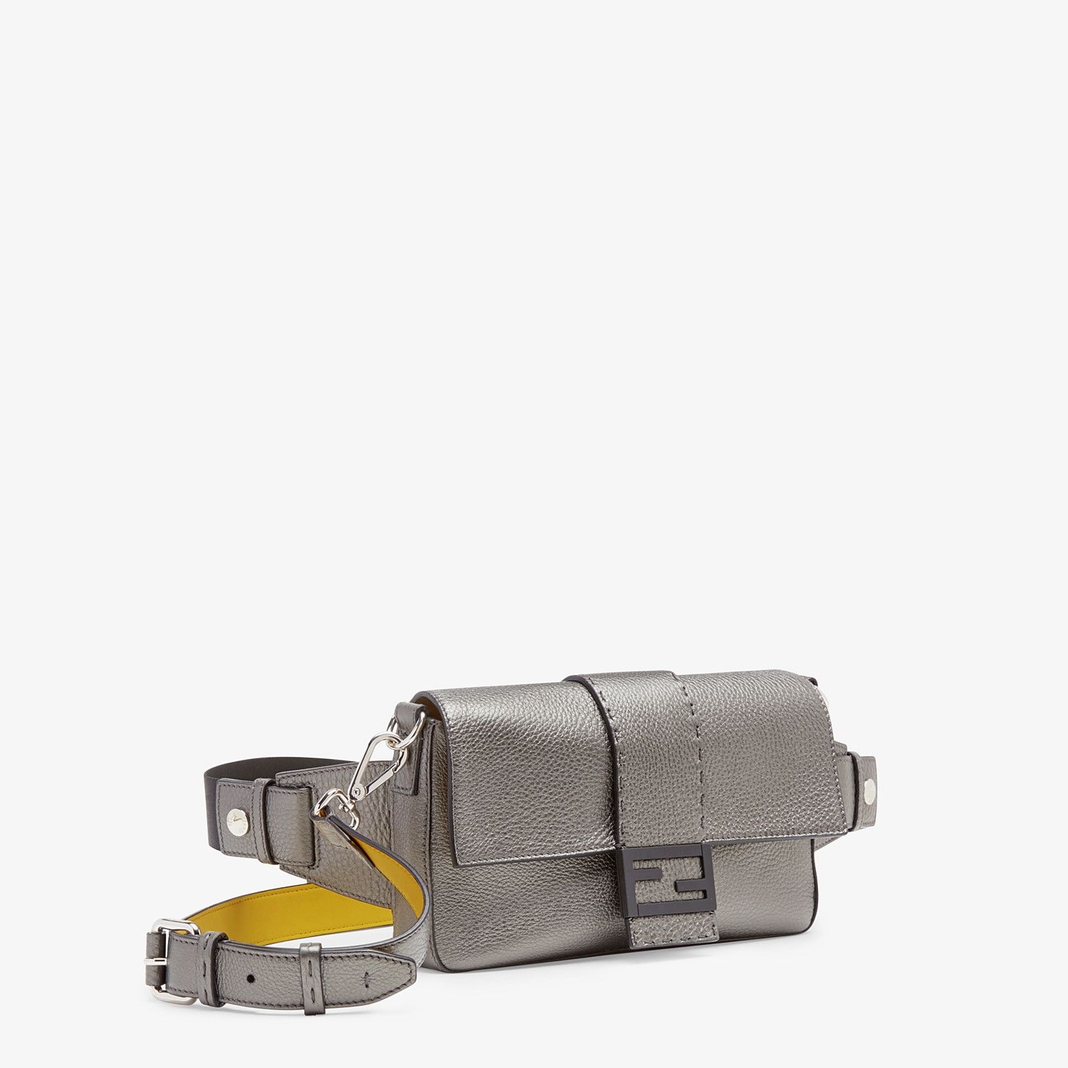 Gray leather bag - 2