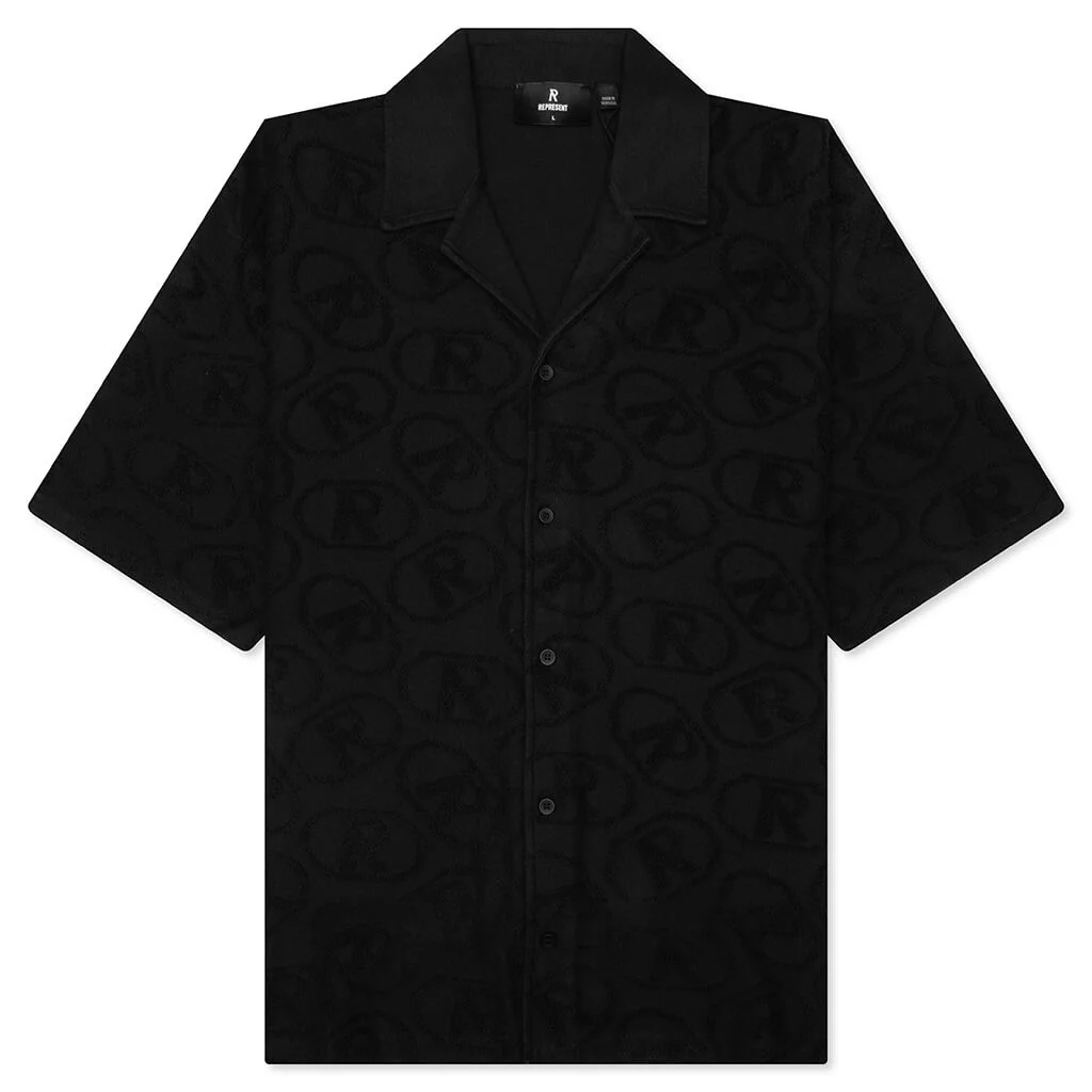 AOP TOWEL SHIRT - BLACK - 1