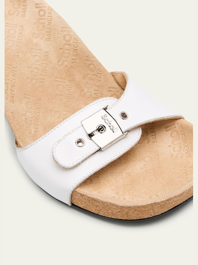 x Scholl Leather Mule Sandals 5