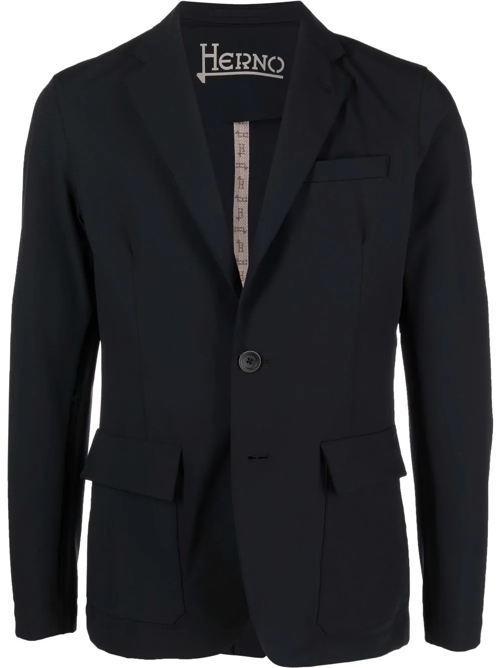 single-breasted fitted blazer - 1