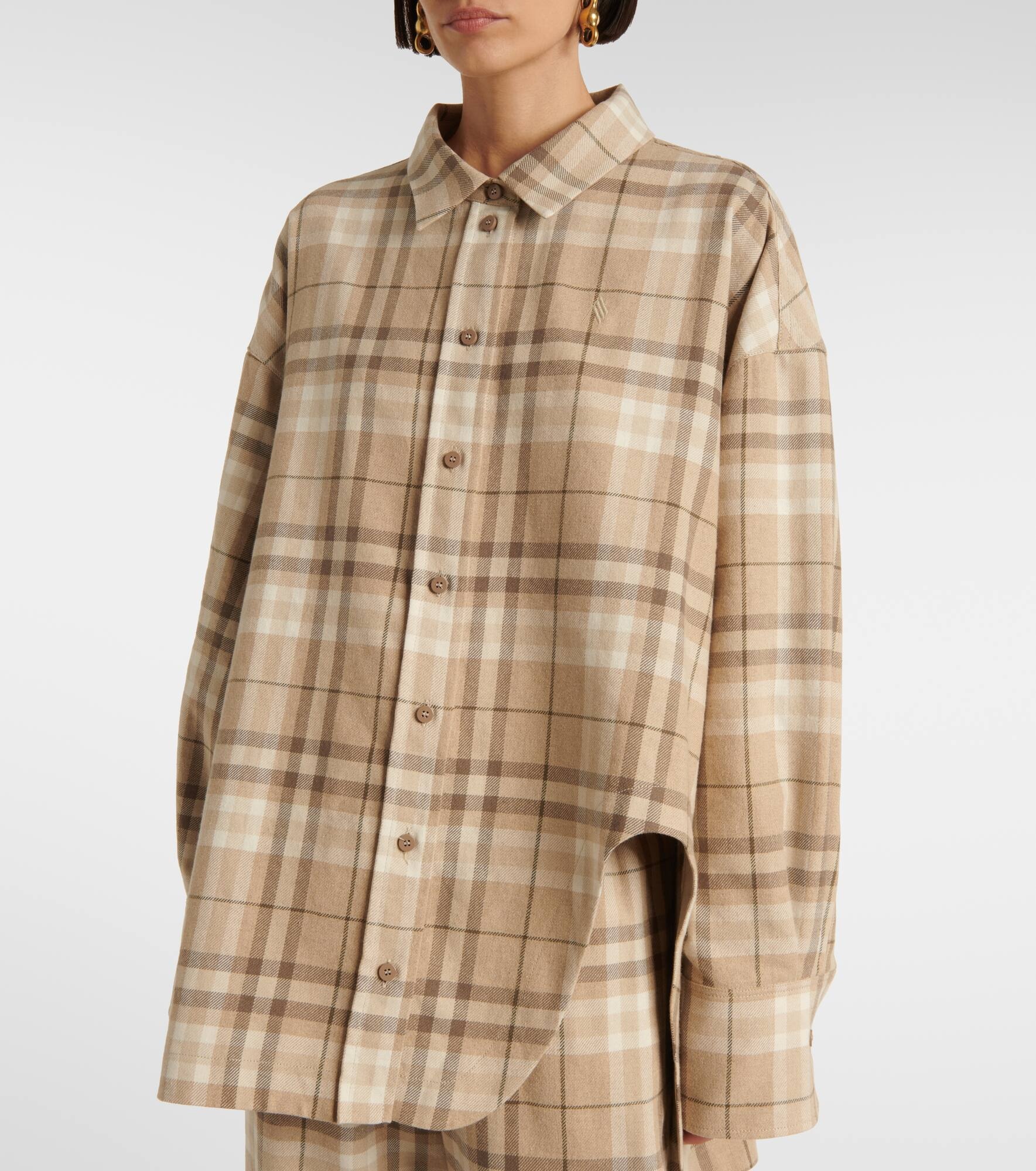 Cotton-blend shirt - 4
