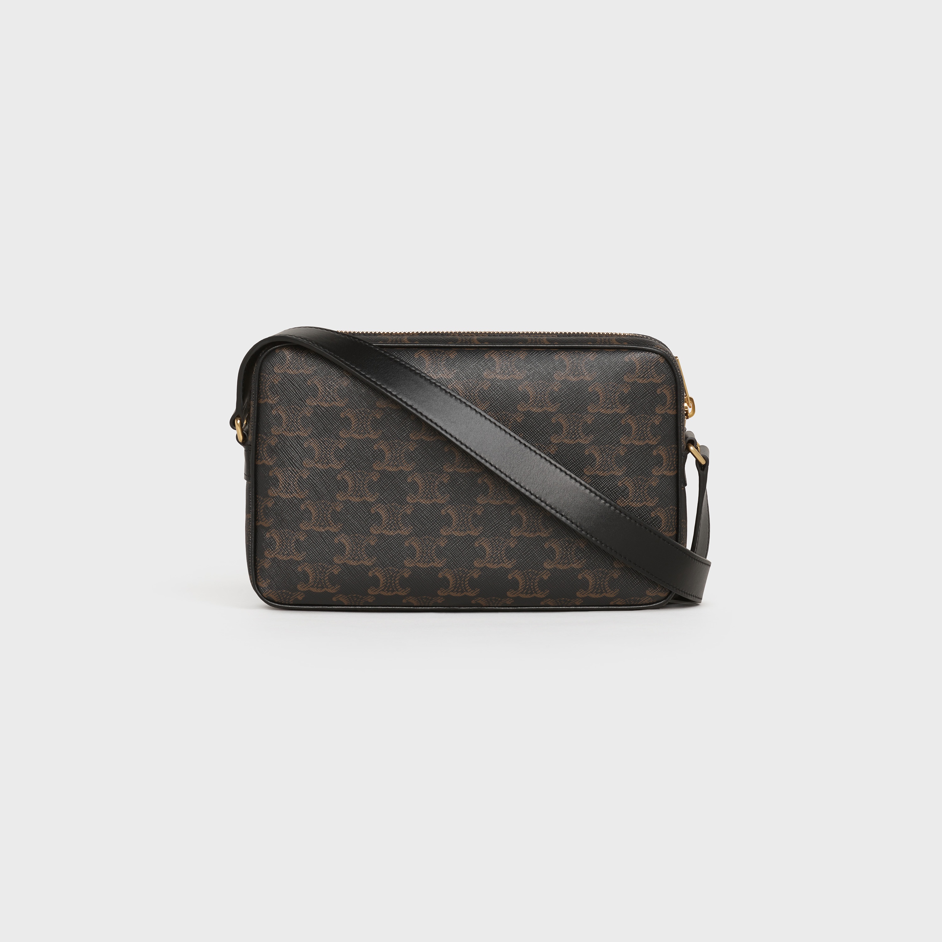 Medium Messenger Bag in Triomphe Canvas with Celine Print - 3