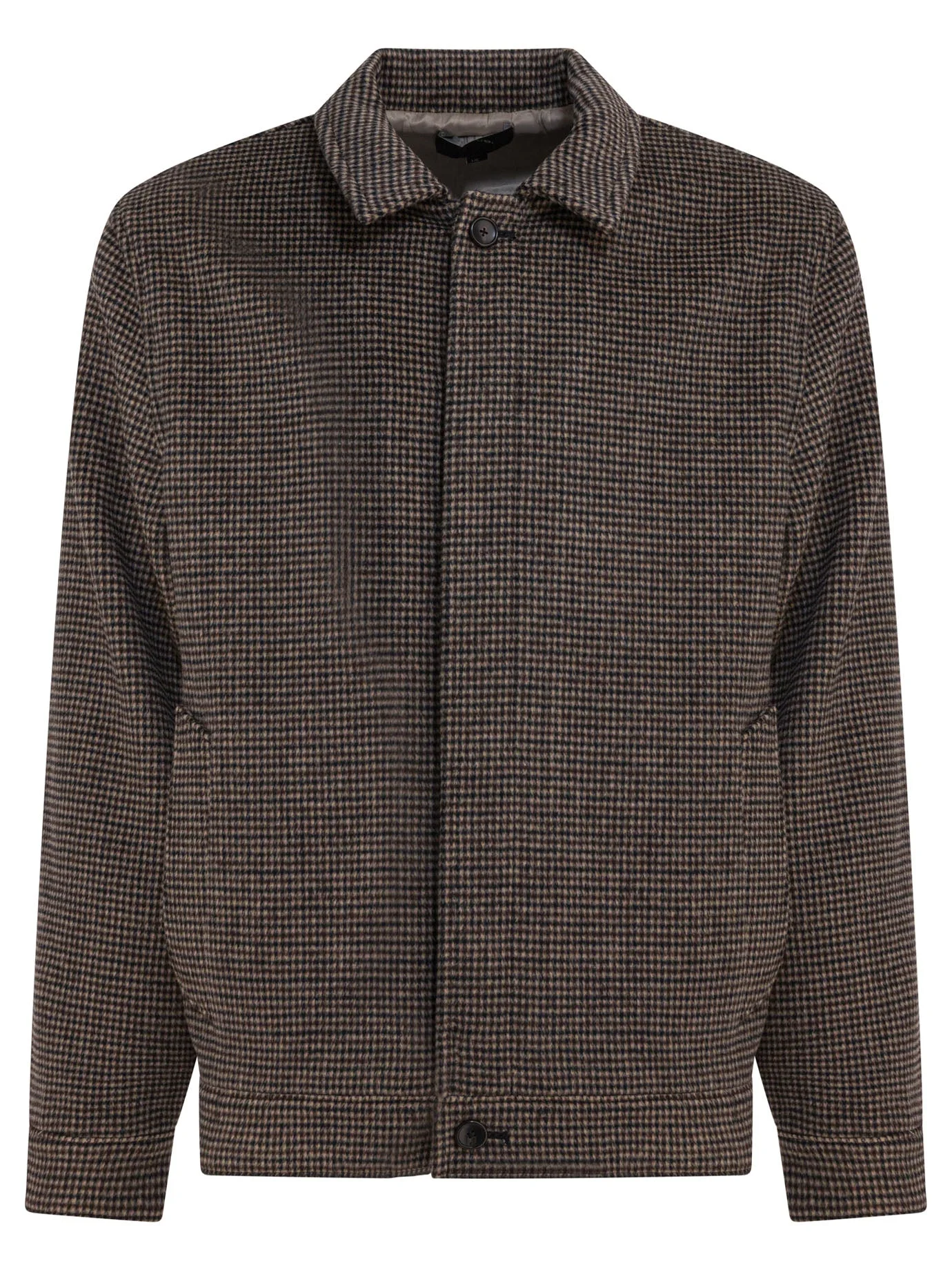 Vince Houndstooth Overshirt Jacket - 1