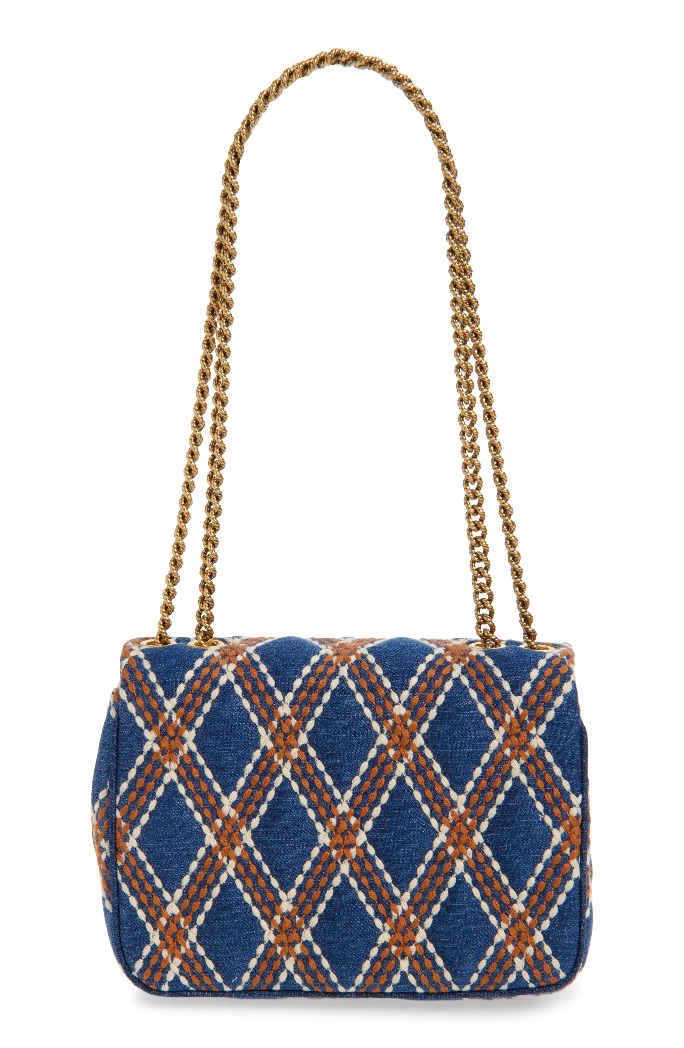 Valentino Garavani Medium Quiltie 67 Quilted Denim Shoulder Bag in Multicolor Denim at Nordstrom - 4