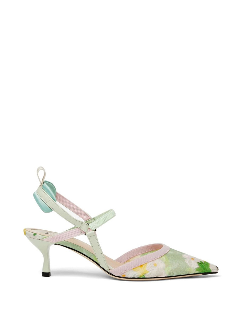 Colibrì Lite floral-pattern strappy pumps 1