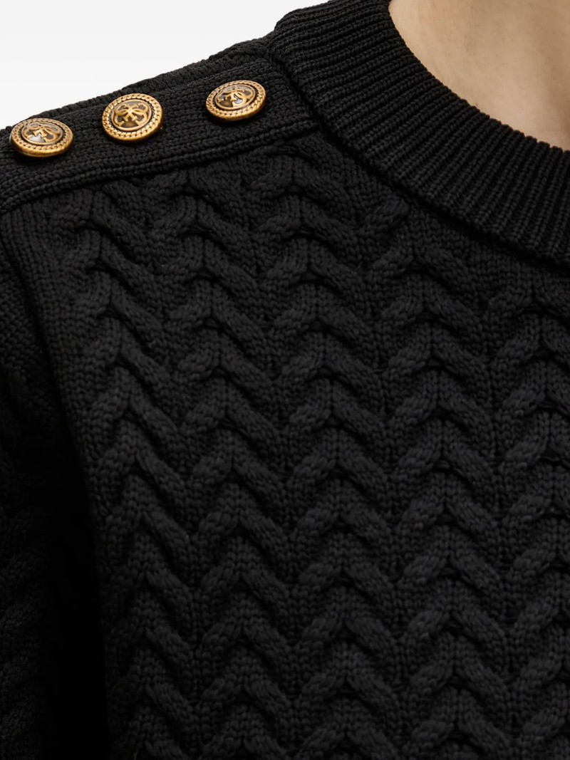 chevron buttoned sweater 4