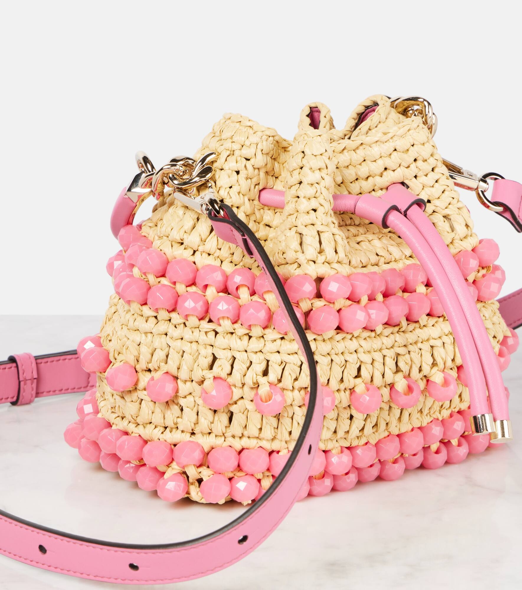 Bon Bon Small beaded bucket bag - 6