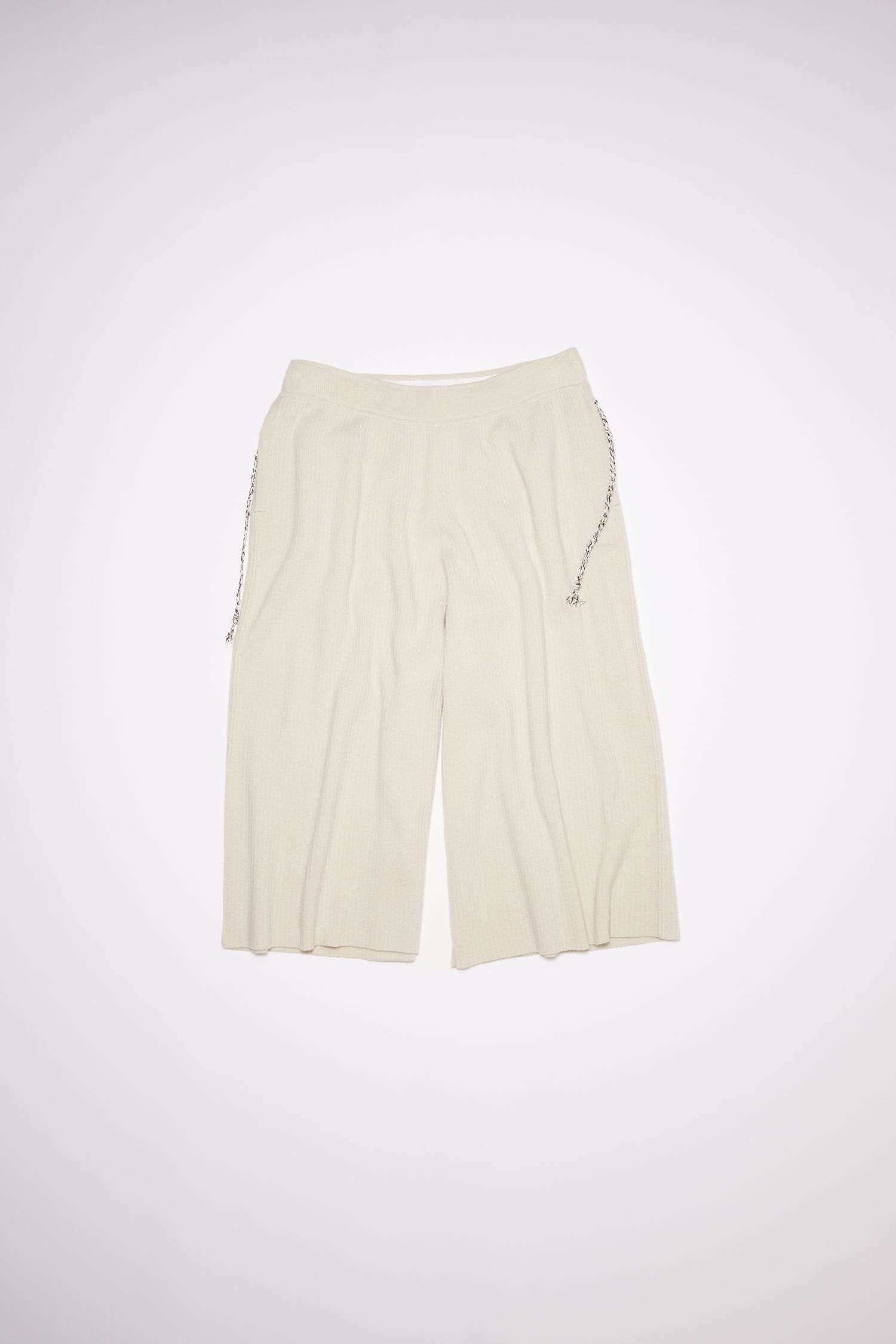 Wool blend shorts - Ecru beige - 1