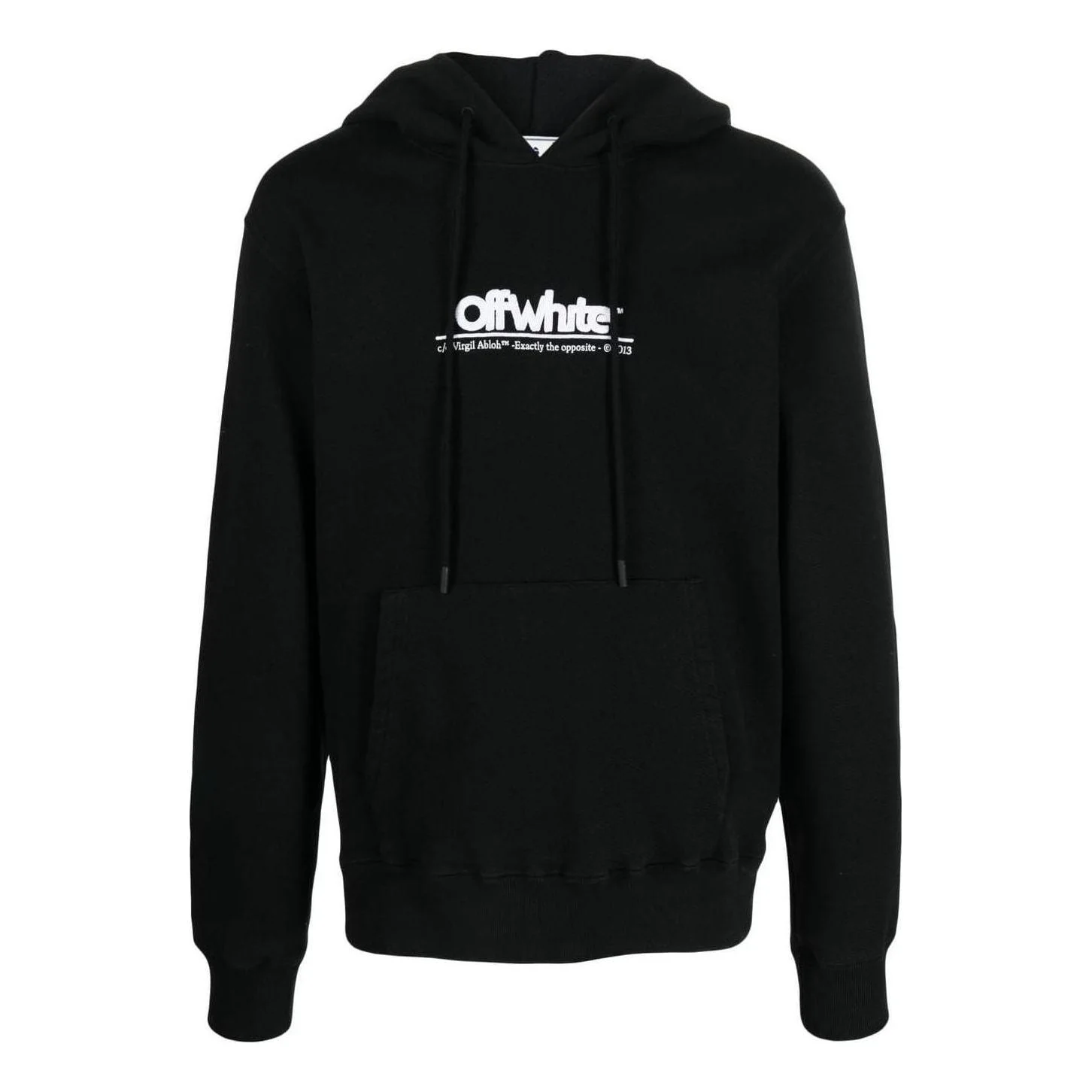 Off-White Chunky Logo Hoodie 'Black' OMBB097S23FLE0051001 - 1