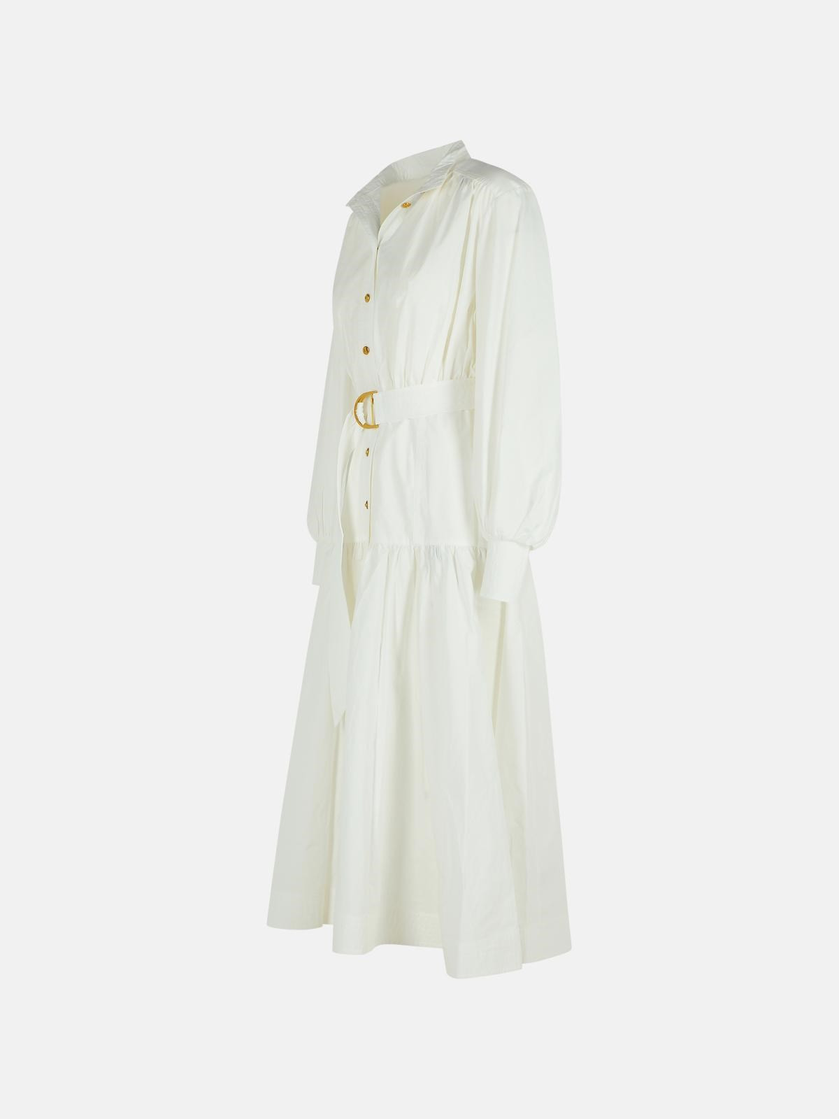 WHITE COTTON DRESS - 2