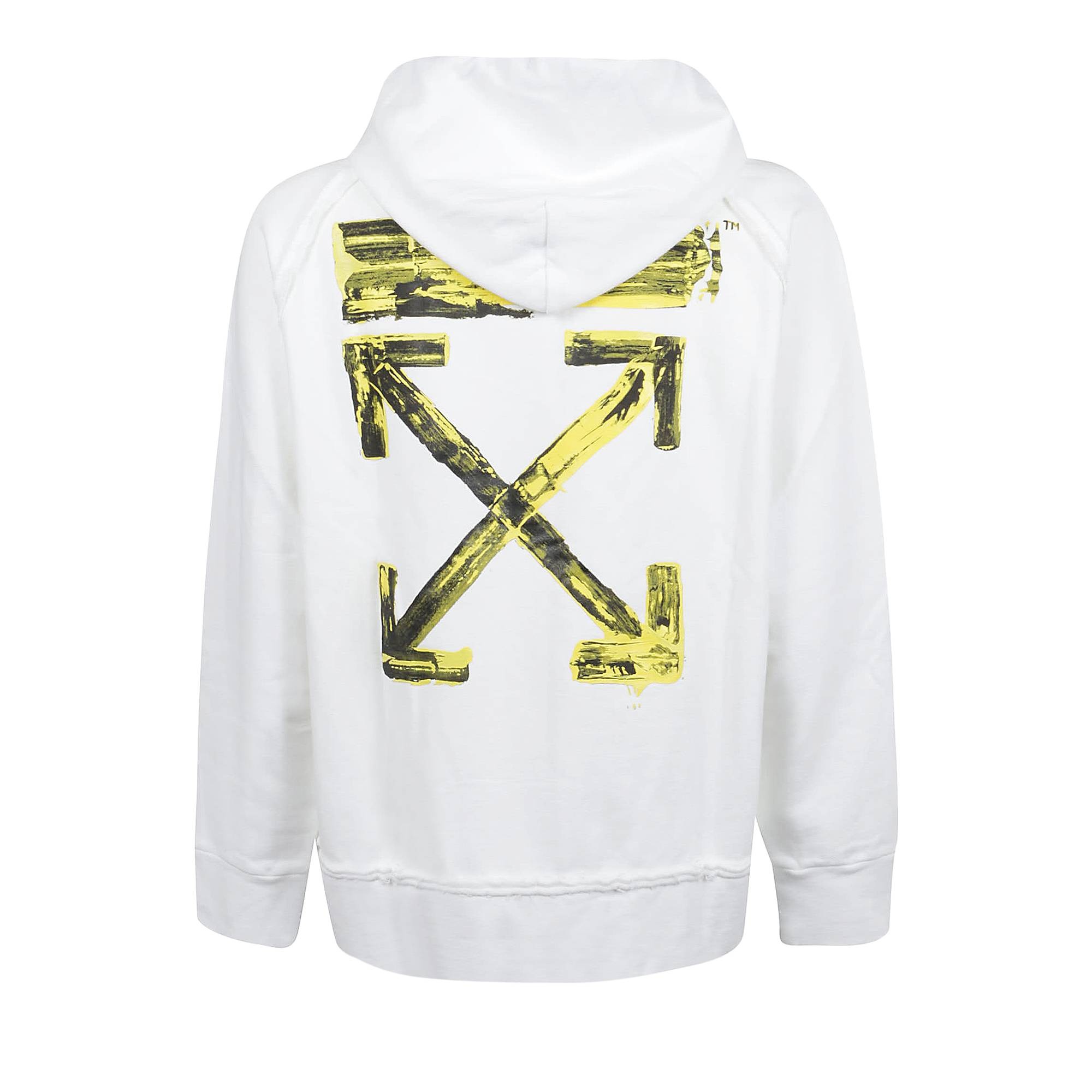 Off-White Arcylic Arrows Oversize Hoodie 'White' - 2