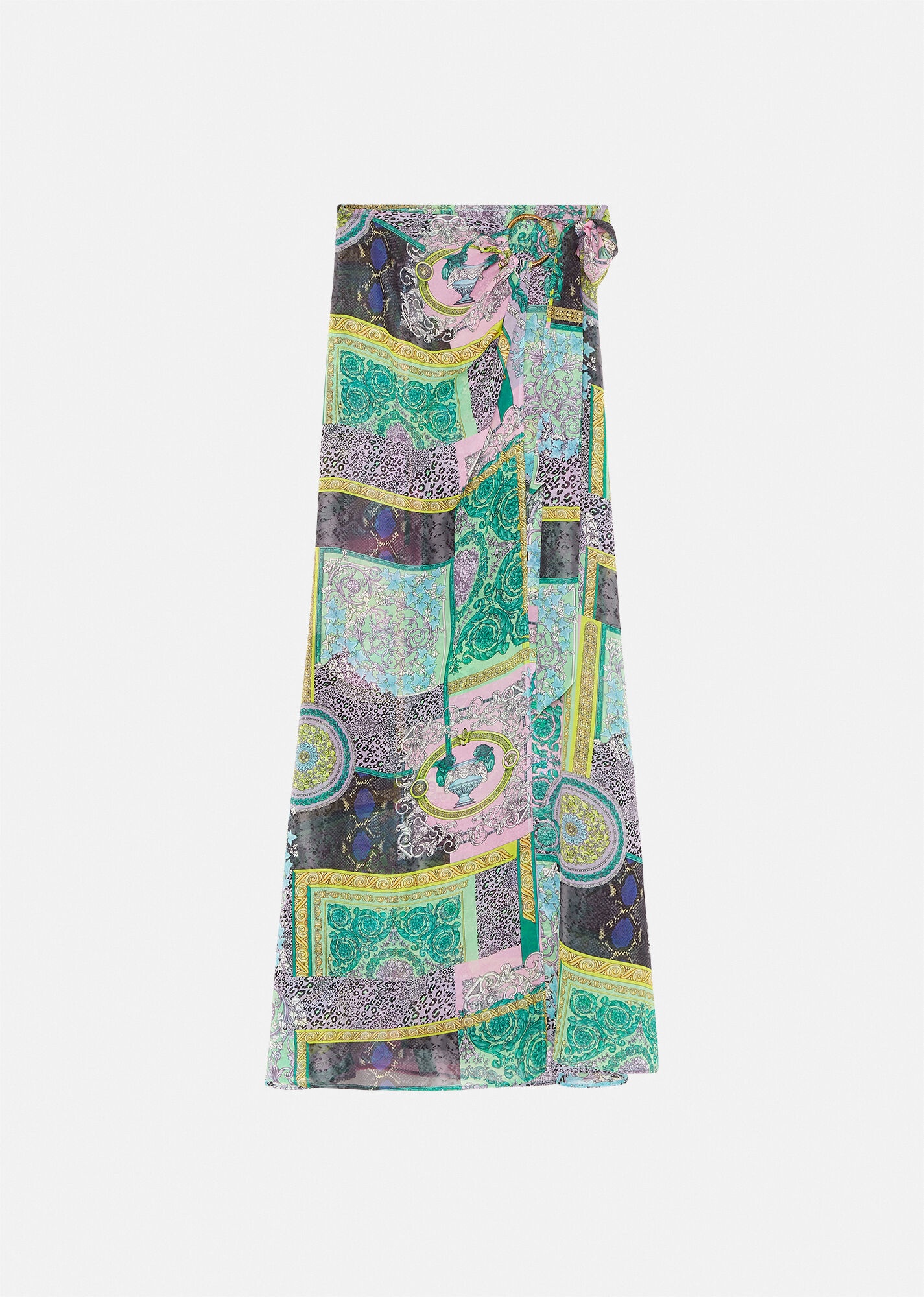 Barocco Patchwork Print Pareo - 1