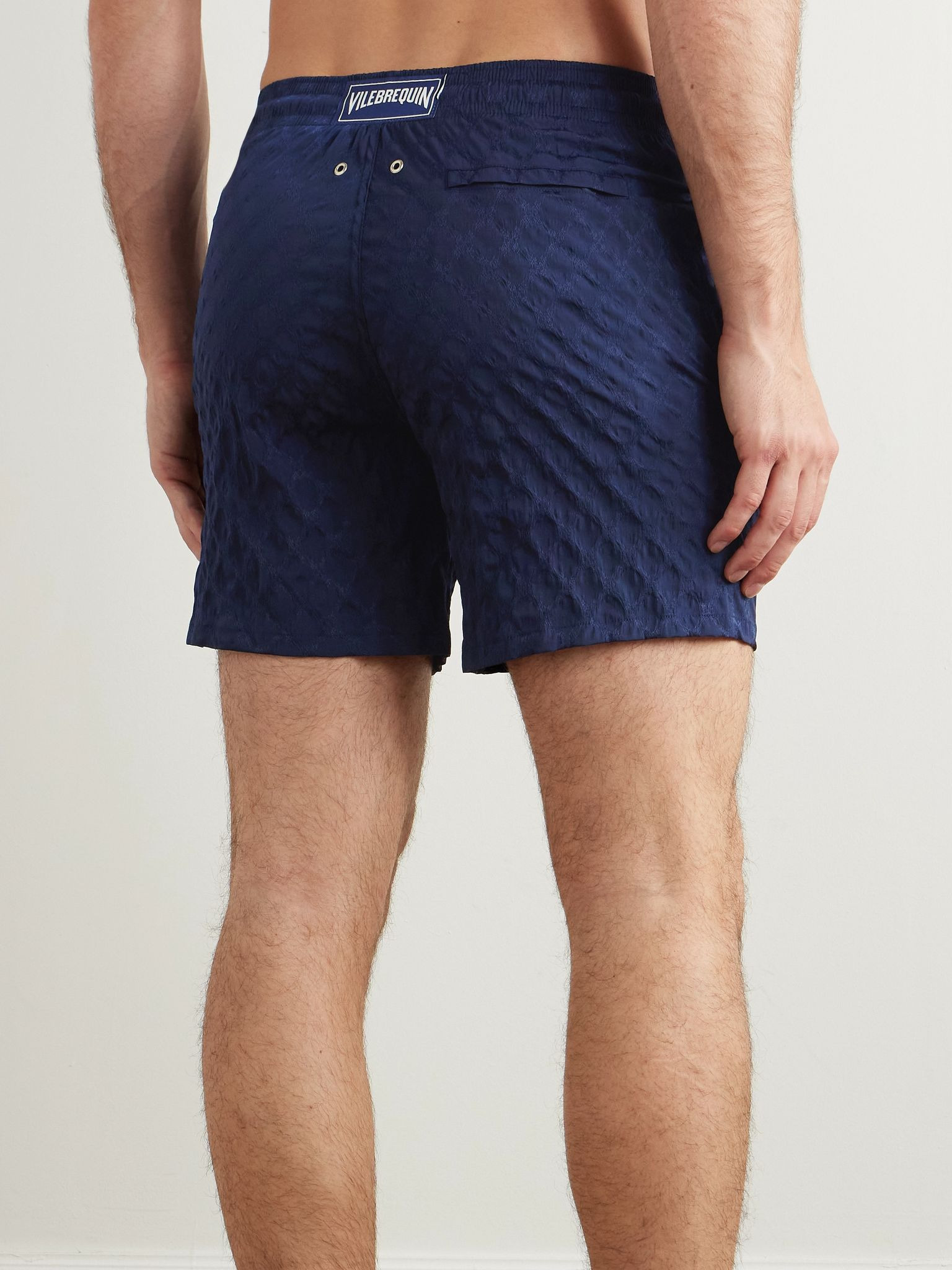 Moorea Jacquard Swim Shorts Blue - 3