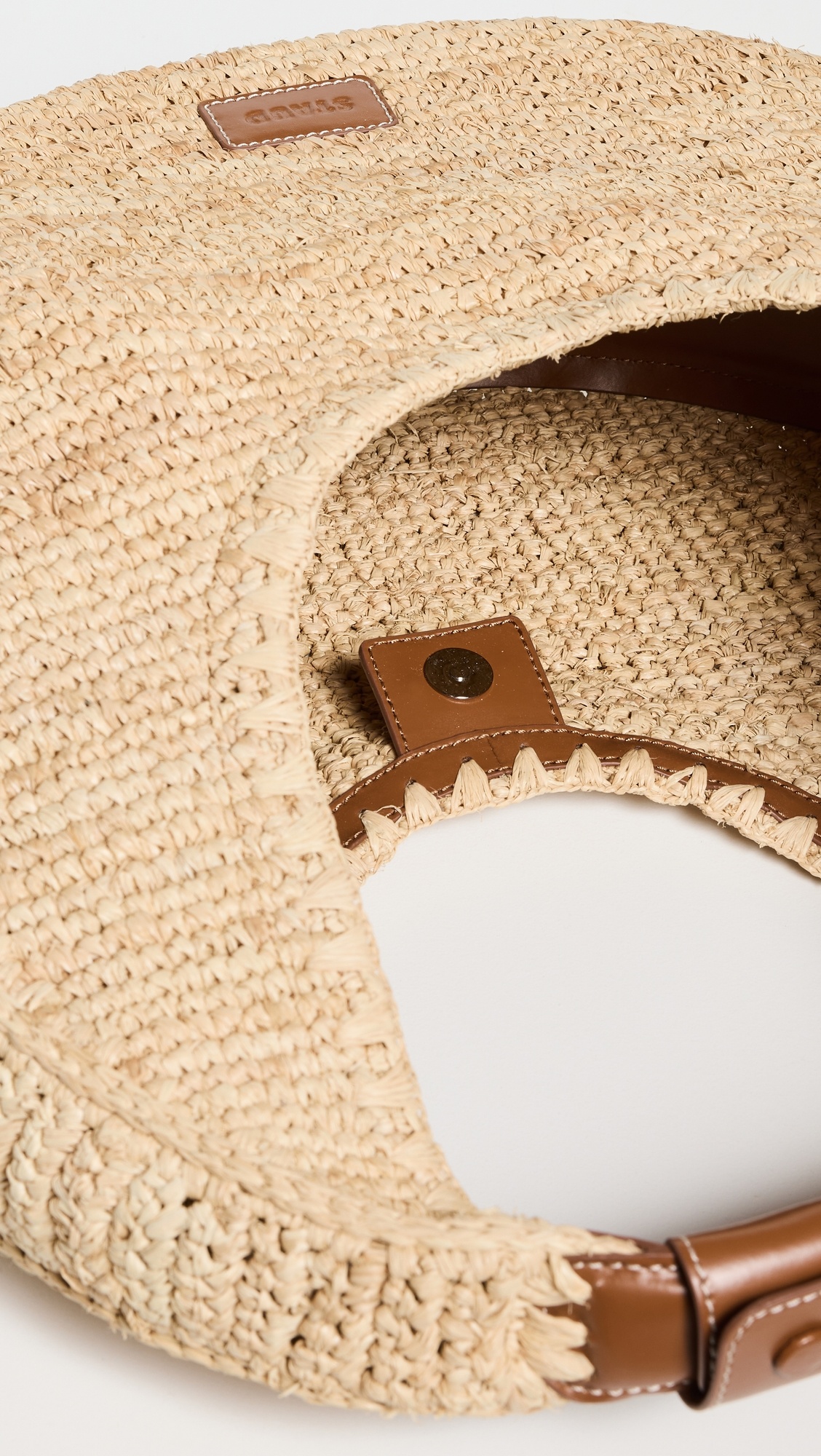Large Raffia Moon Tote Bag - 4