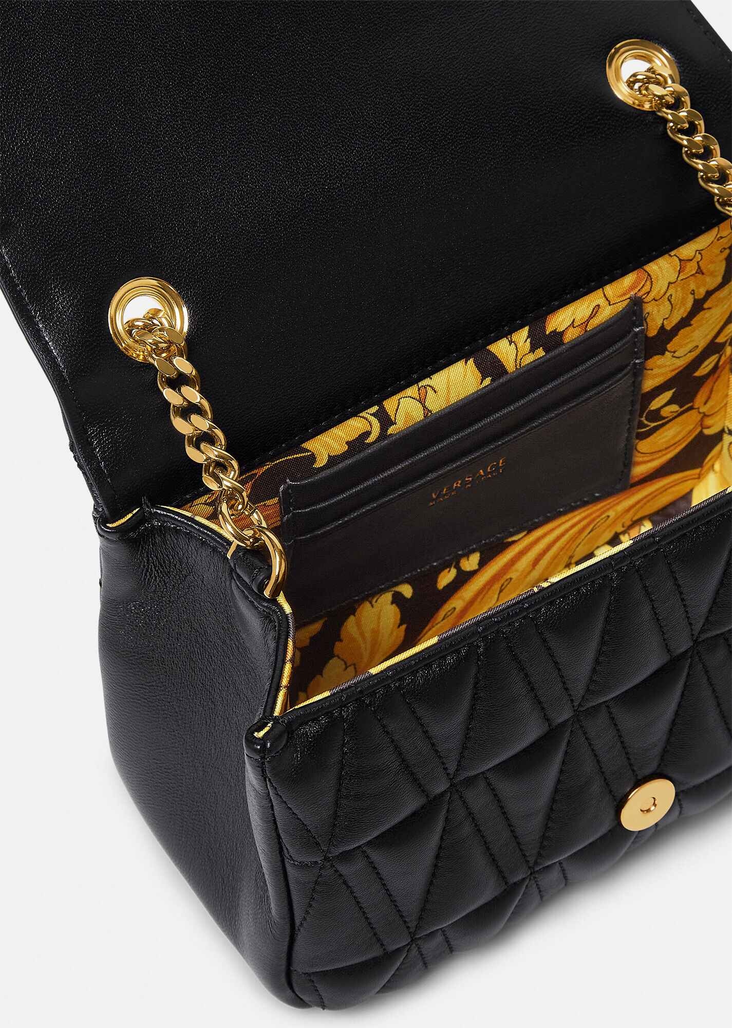 Virtus Quilted Nappa Leather Evening Bag - 4