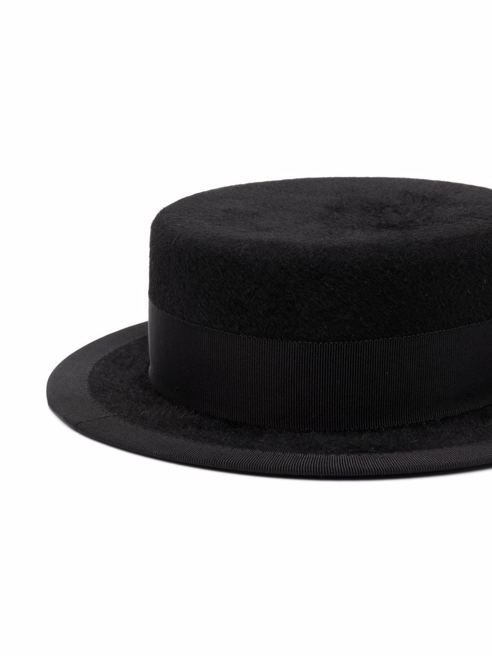 Canotier pierced felted hat - 2