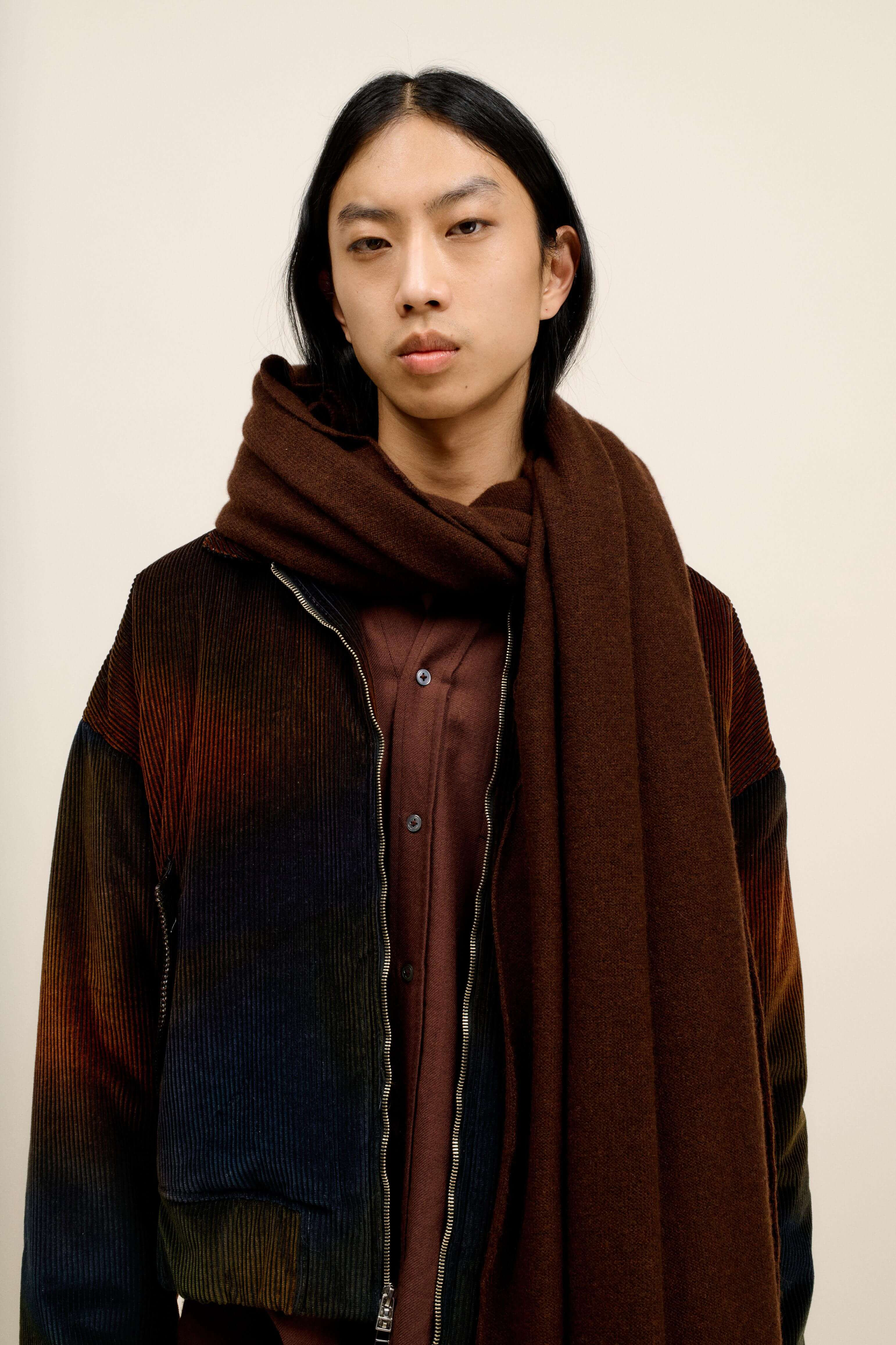 OMBRE CORD BOXY JACKET - 4